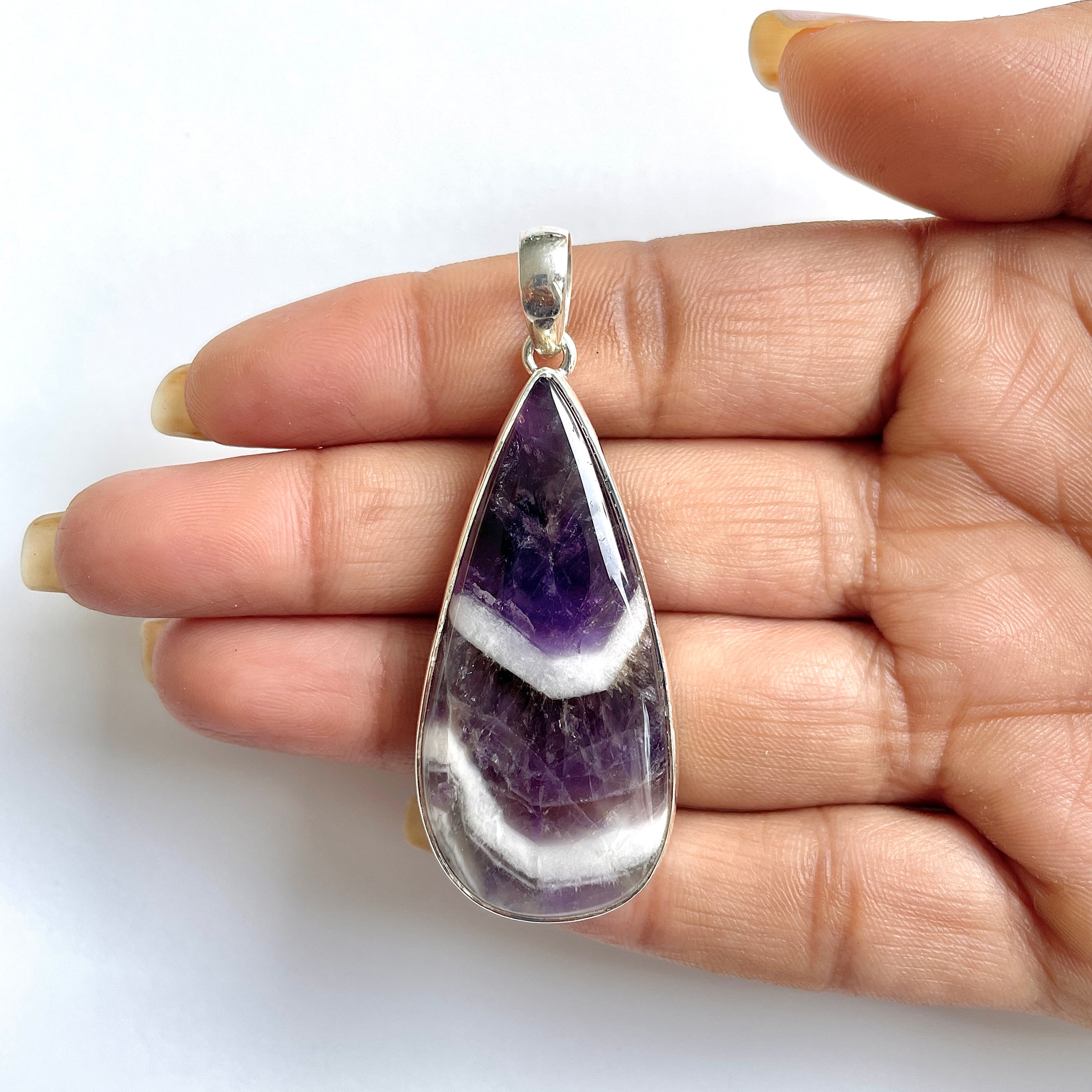 Amethyst Lace Agate Pendant-(ALA-1-27)