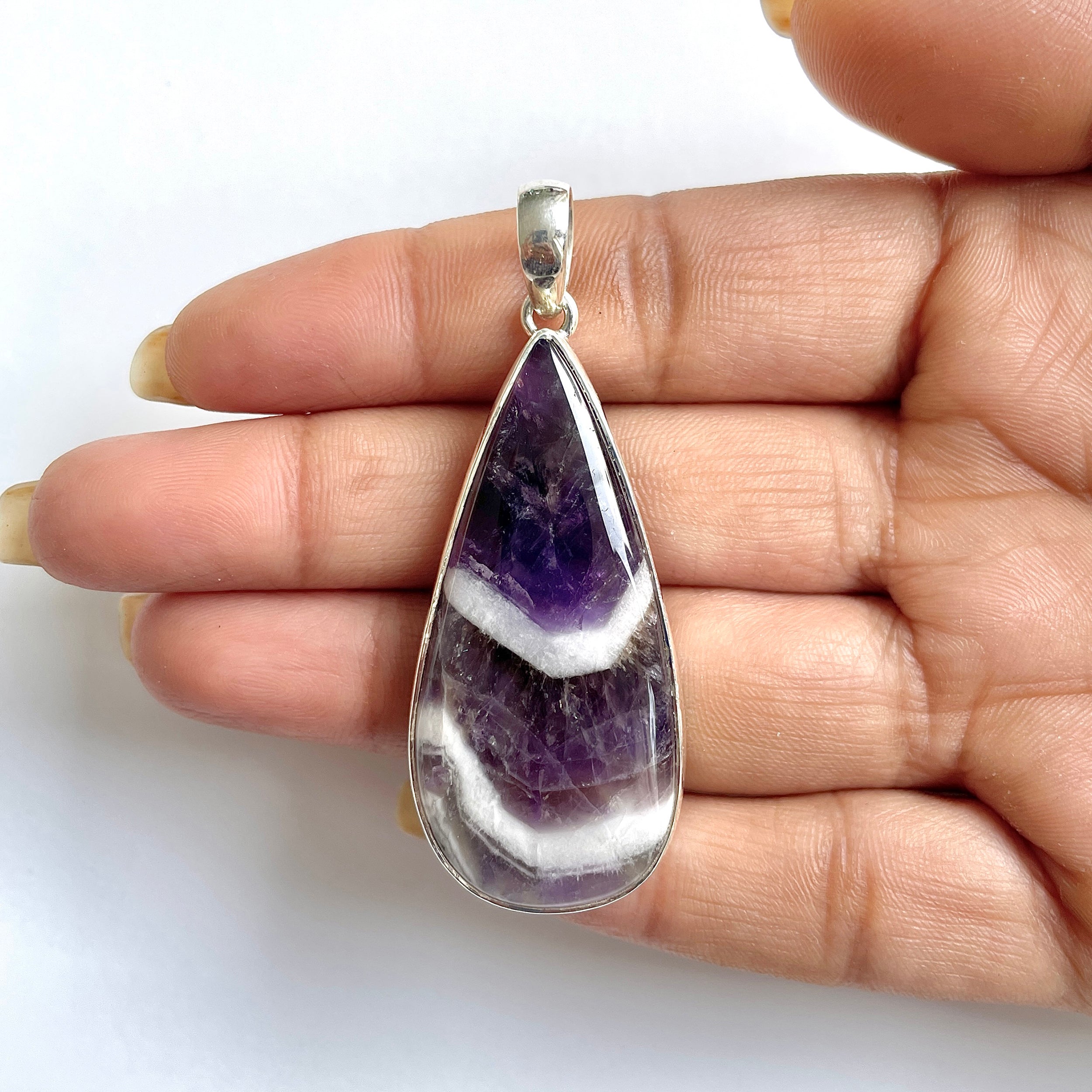 Amethyst Lace Agate Pendant-(ALA-1-27)