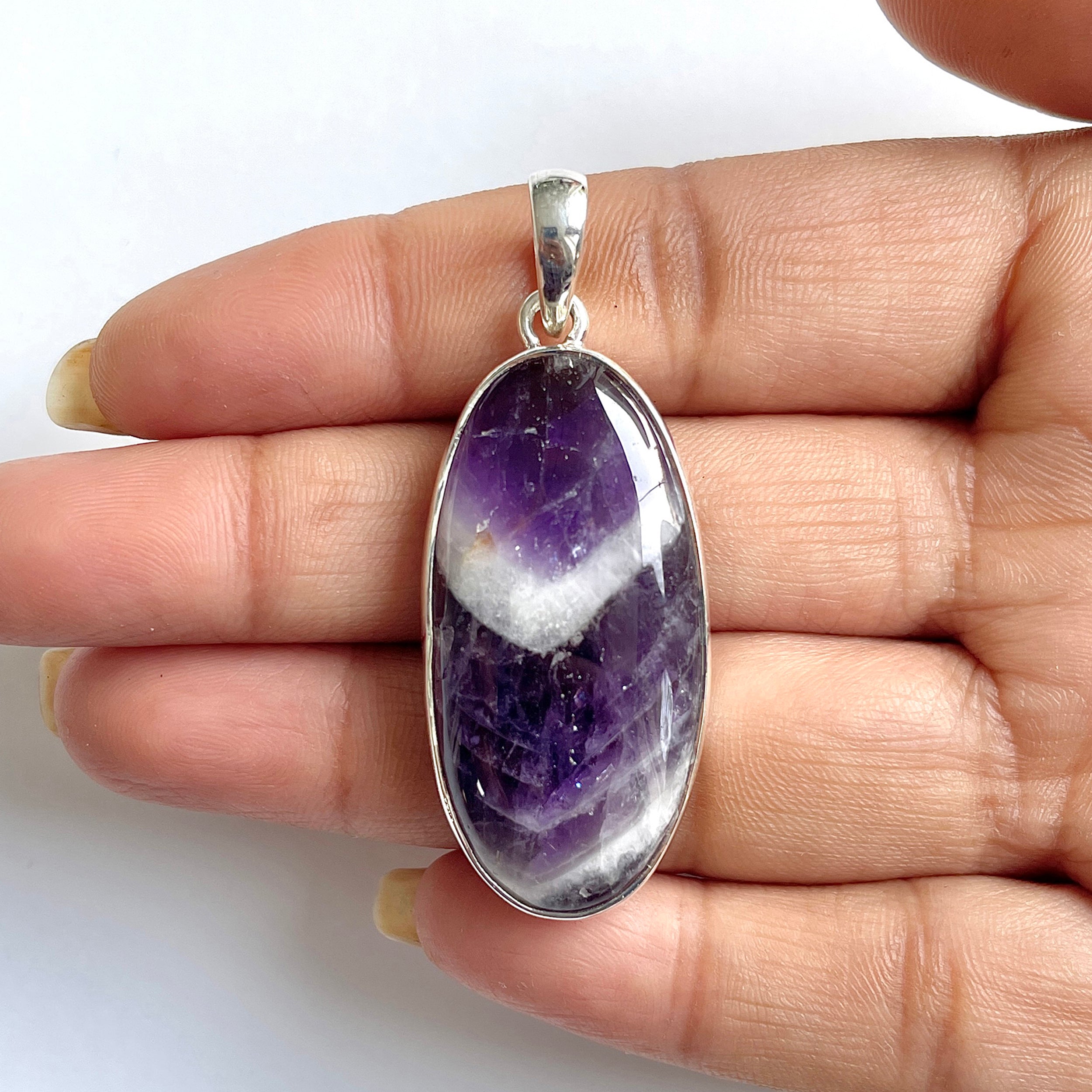 Amethyst Lace Agate Pendant-(ALA-1-29)