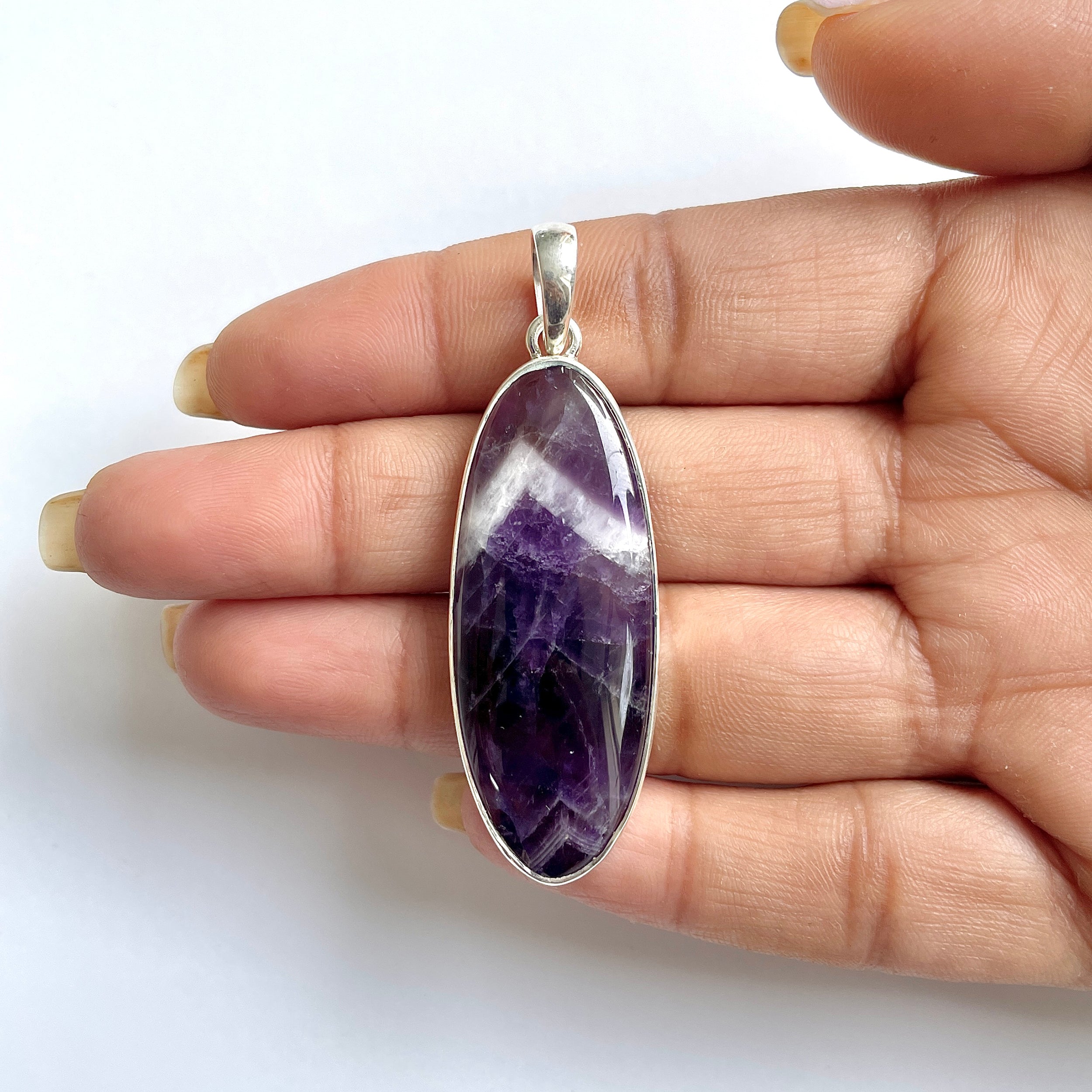 Amethyst Lace Agate Pendant-(ALA-1-34)