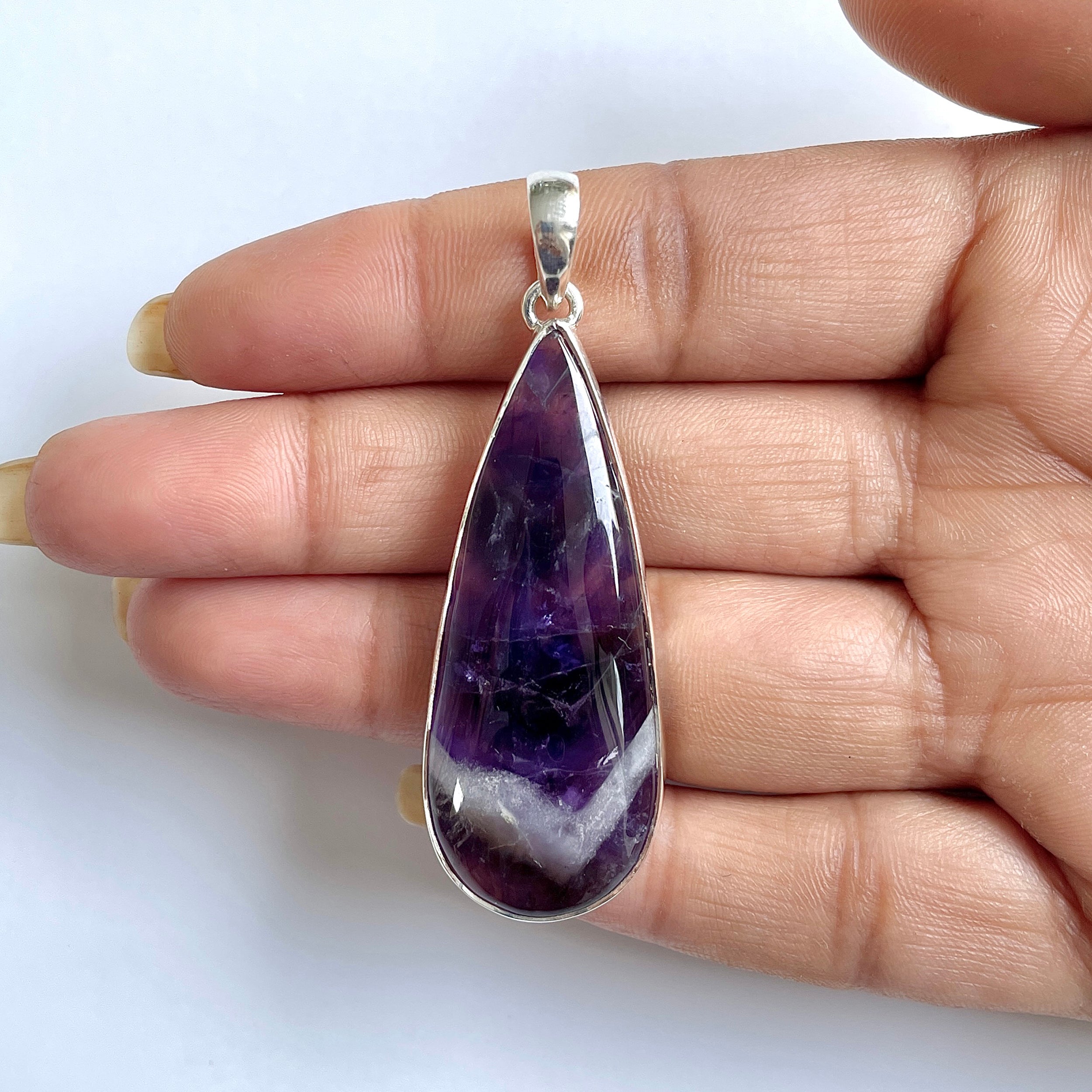 Amethyst Lace Agate Pendant-(ALA-1-35)