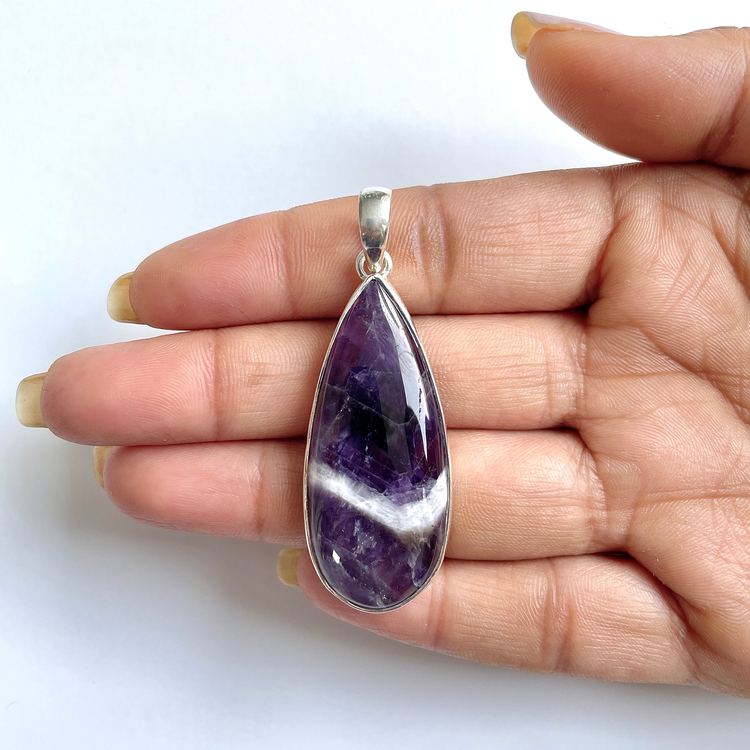 Amethyst Lace Agate Pendant-(ALA-1-36)