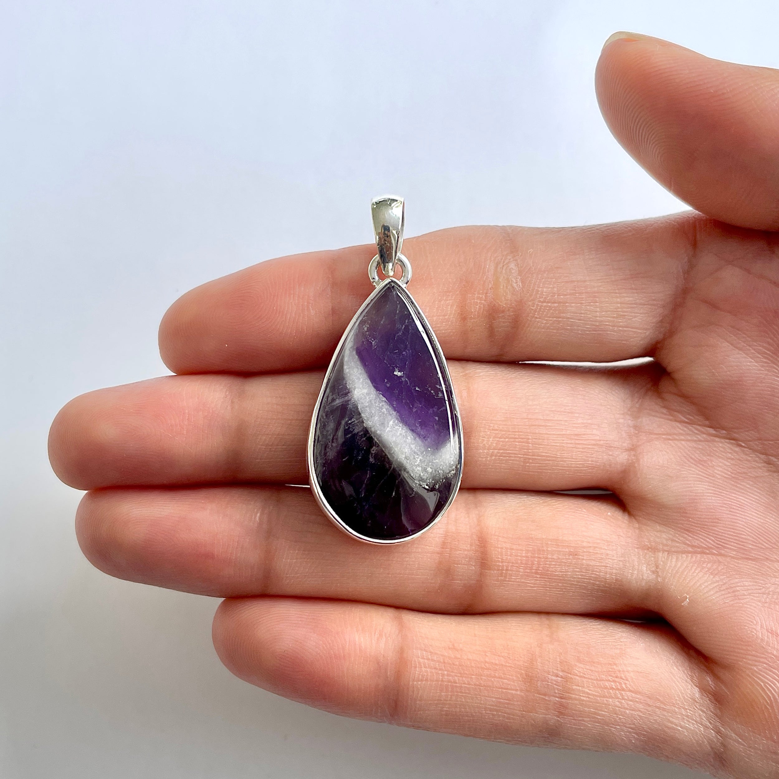 Amethyst Lace Agate Pendant-(ALA-1-41)