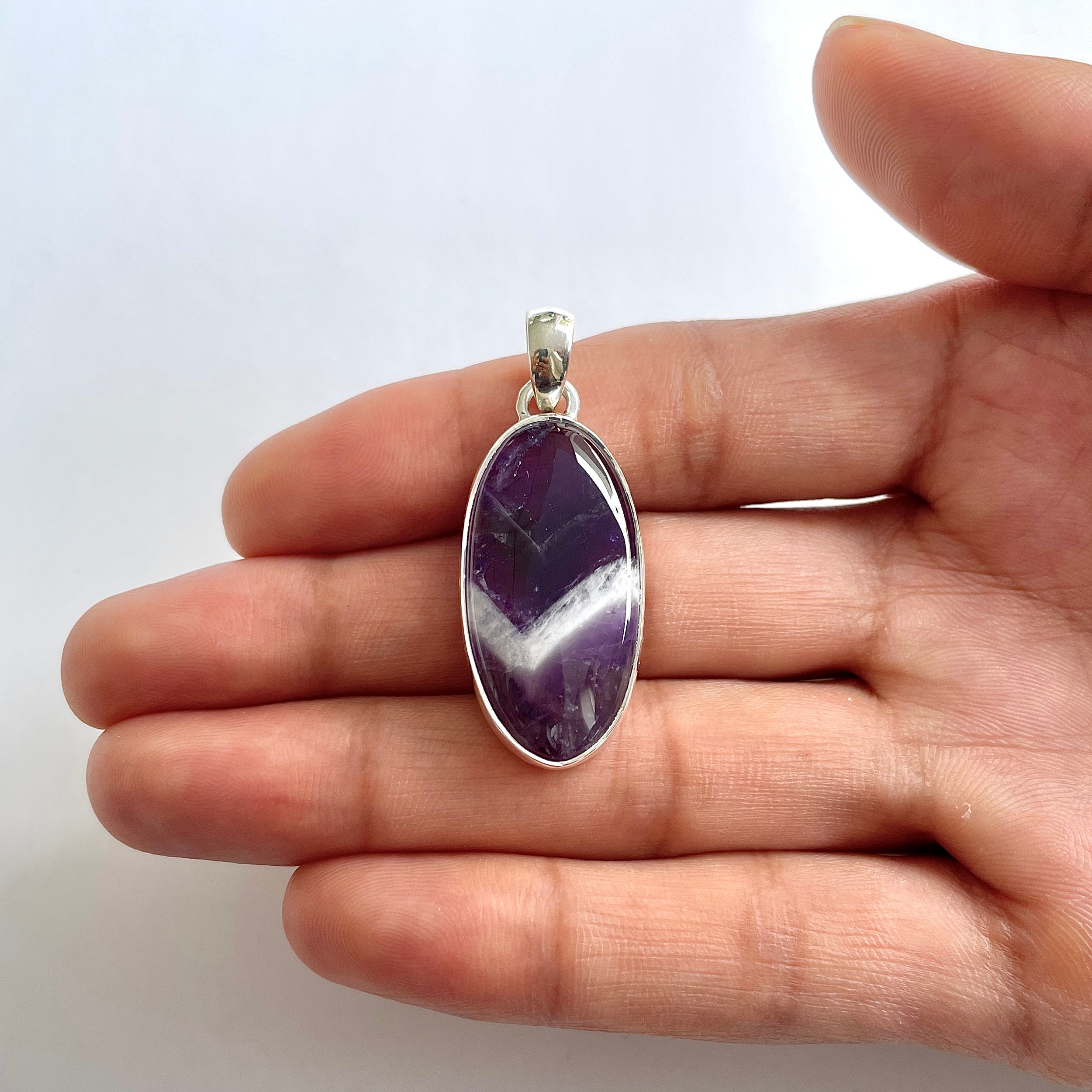 Amethyst Lace Agate Pendant-(ALA-1-42)