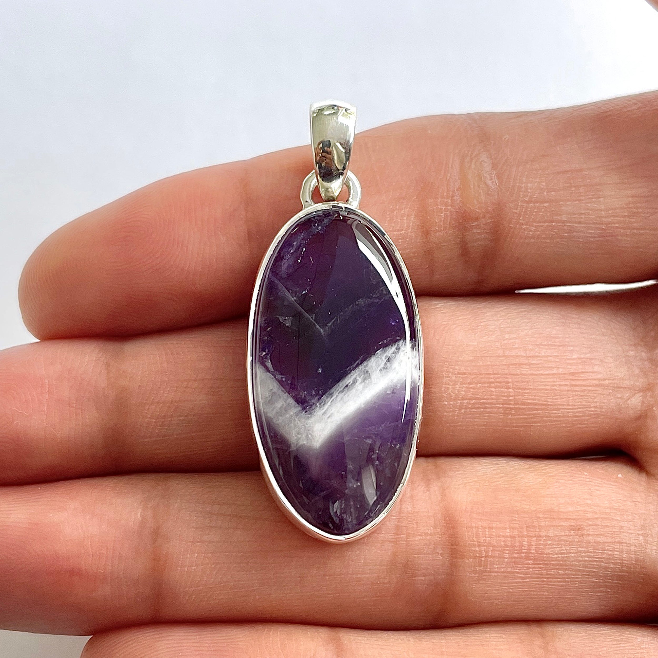 Amethyst Lace Agate Pendant-(ALA-1-42)