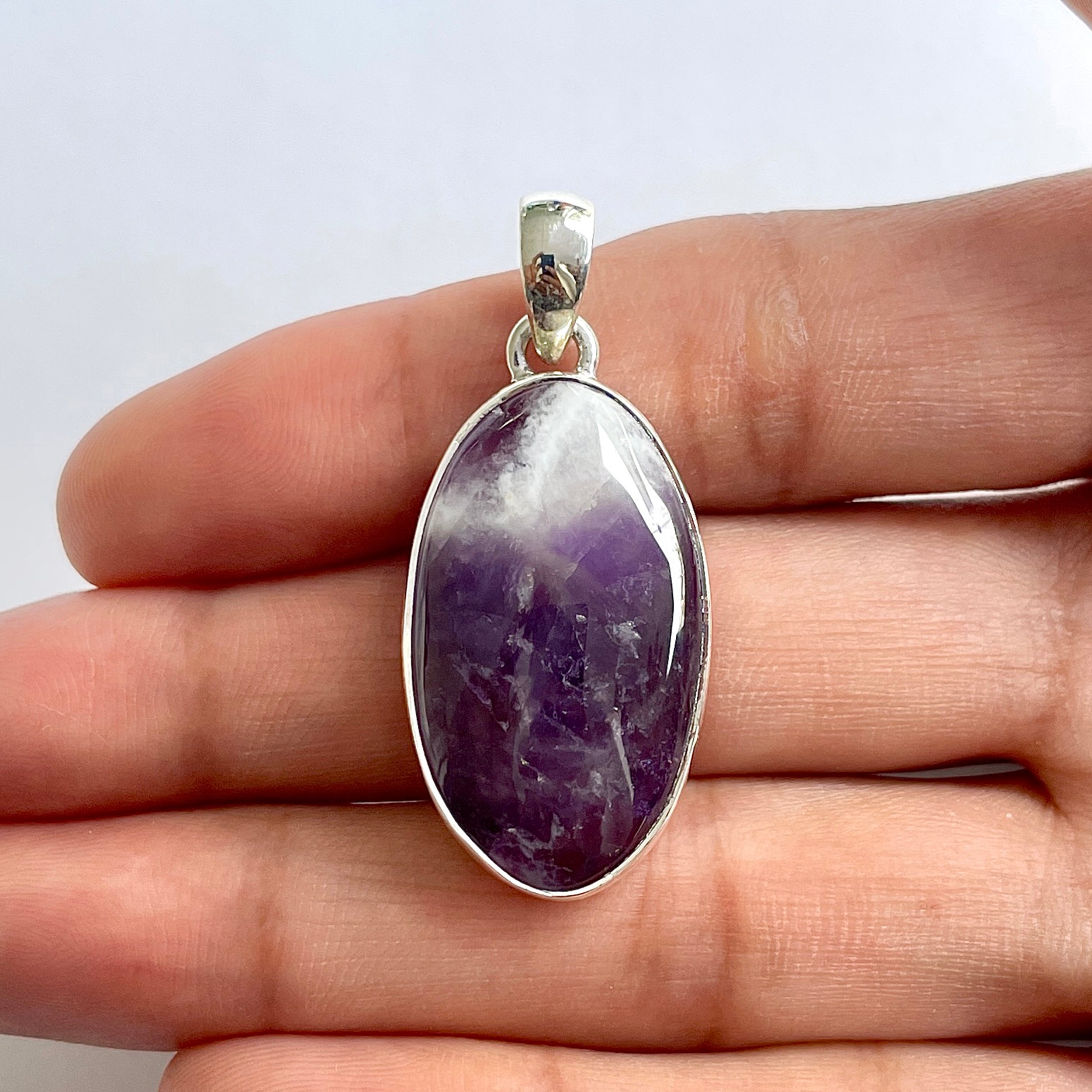 Amethyst Lace Agate Pendant-(ALA-1-45)
