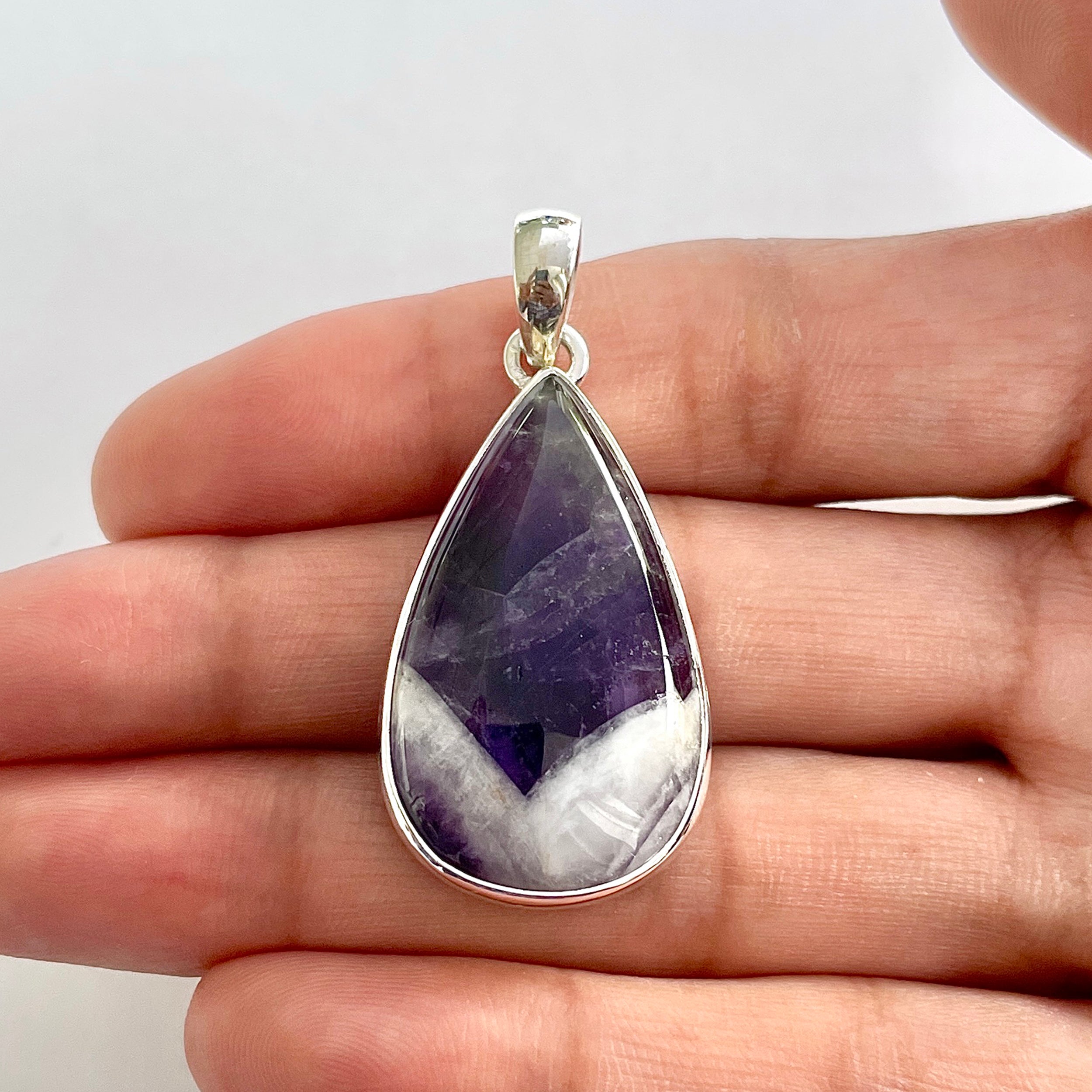 Amethyst Lace Agate Pendant-(ALA-1-46)