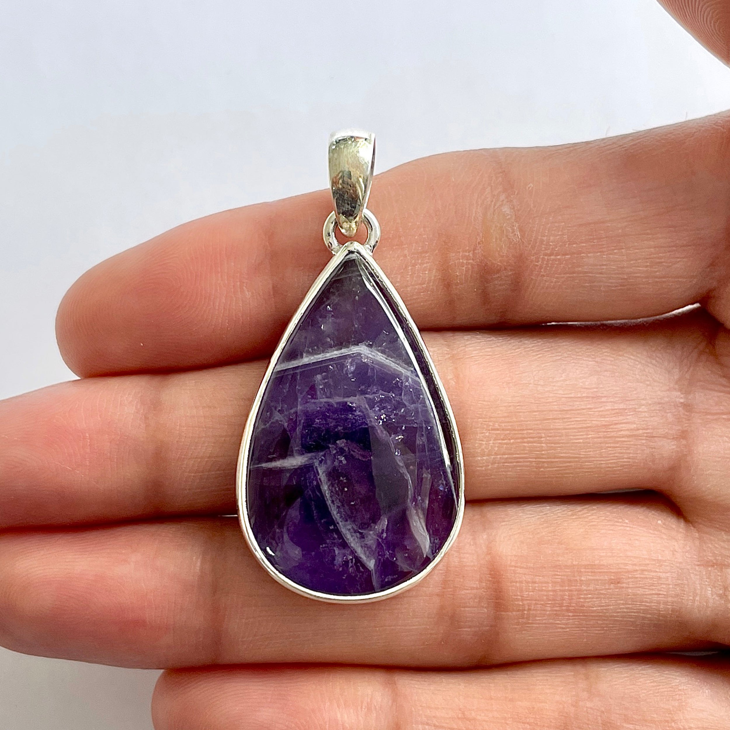 Amethyst Lace Agate Pendant-(ALA-1-51)