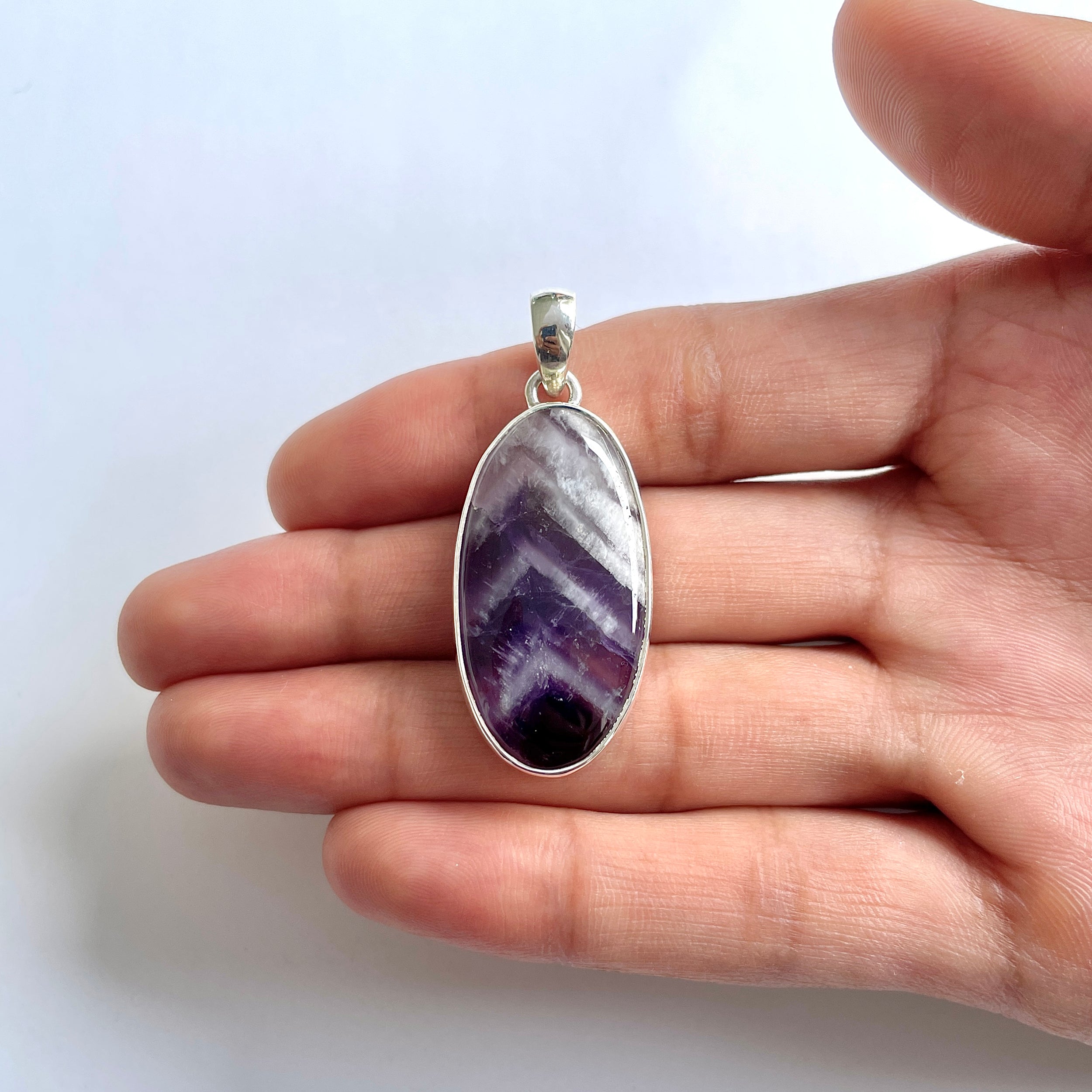 Amethyst Lace Agate Pendant-(ALA-1-54)