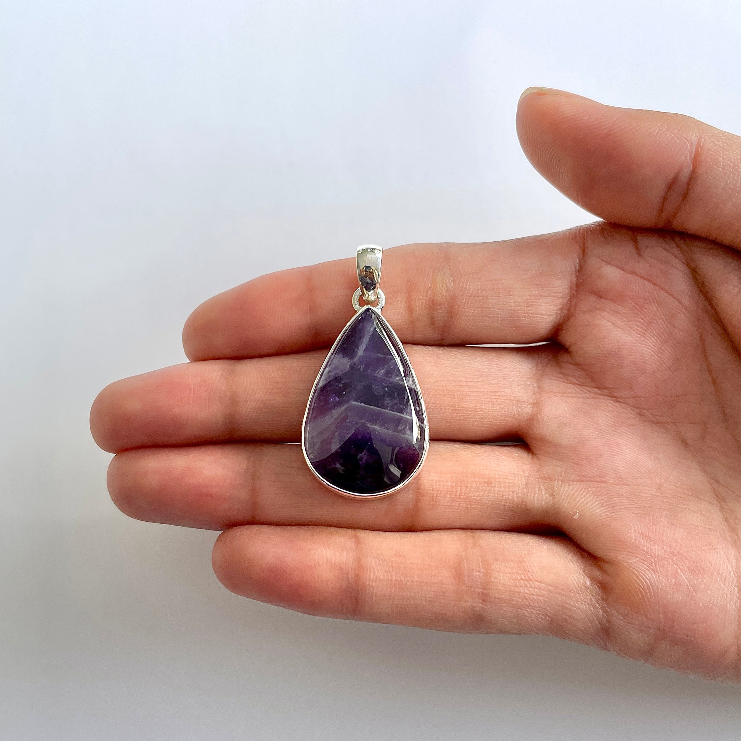 Amethyst Lace Agate Pendant-(ALA-1-57)
