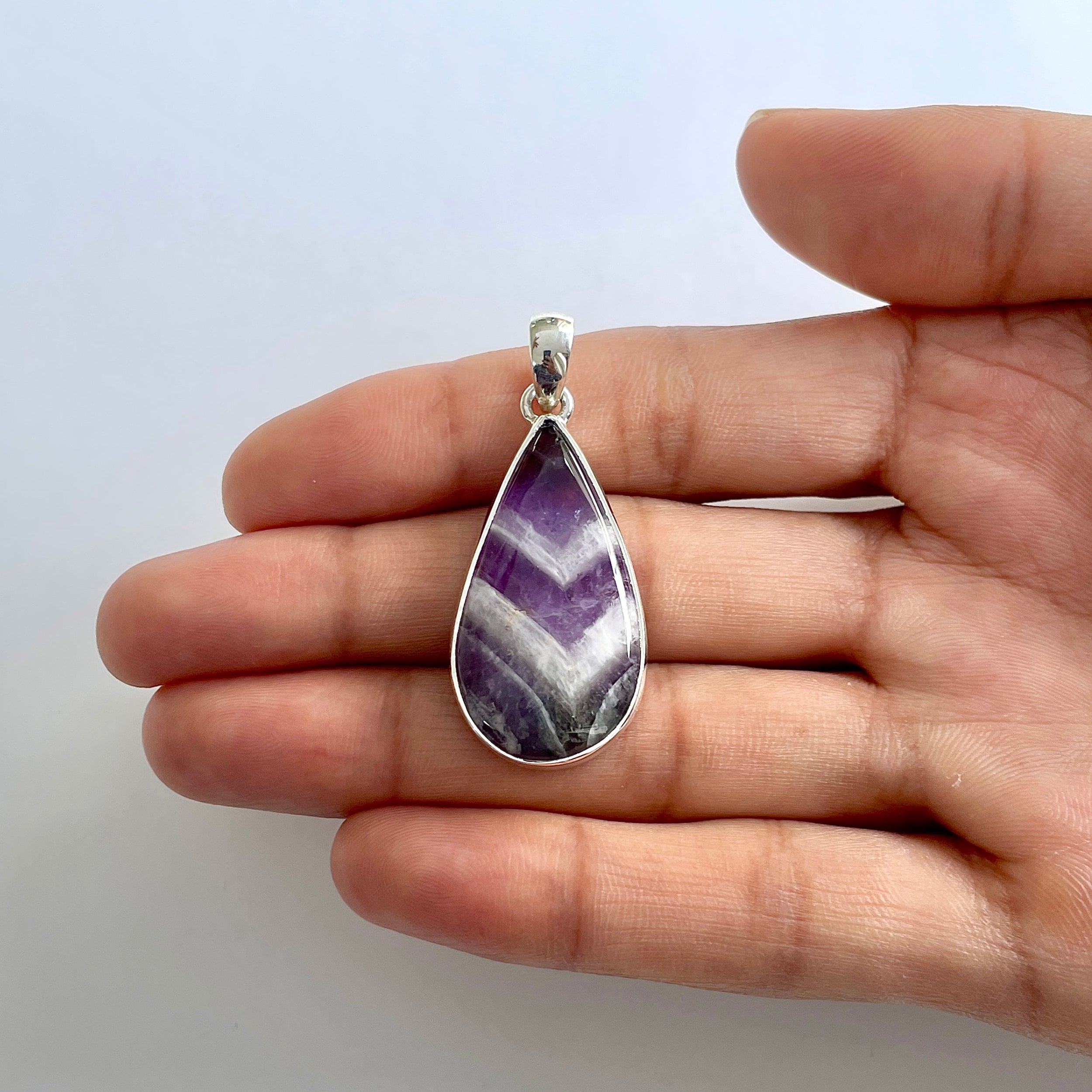 Amethyst Lace Agate Pendant-(ALA-1-59)