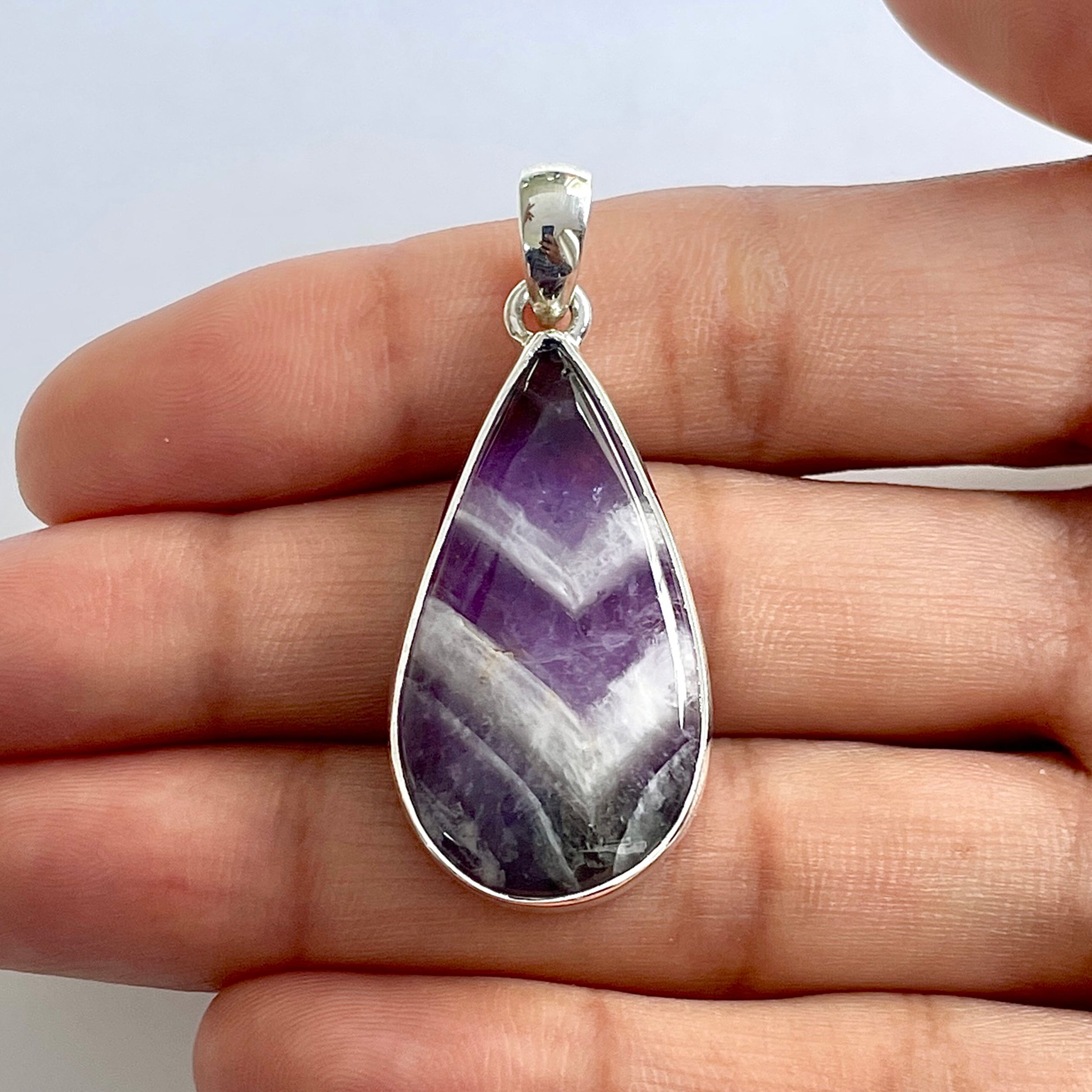 Amethyst Lace Agate Pendant-(ALA-1-59)