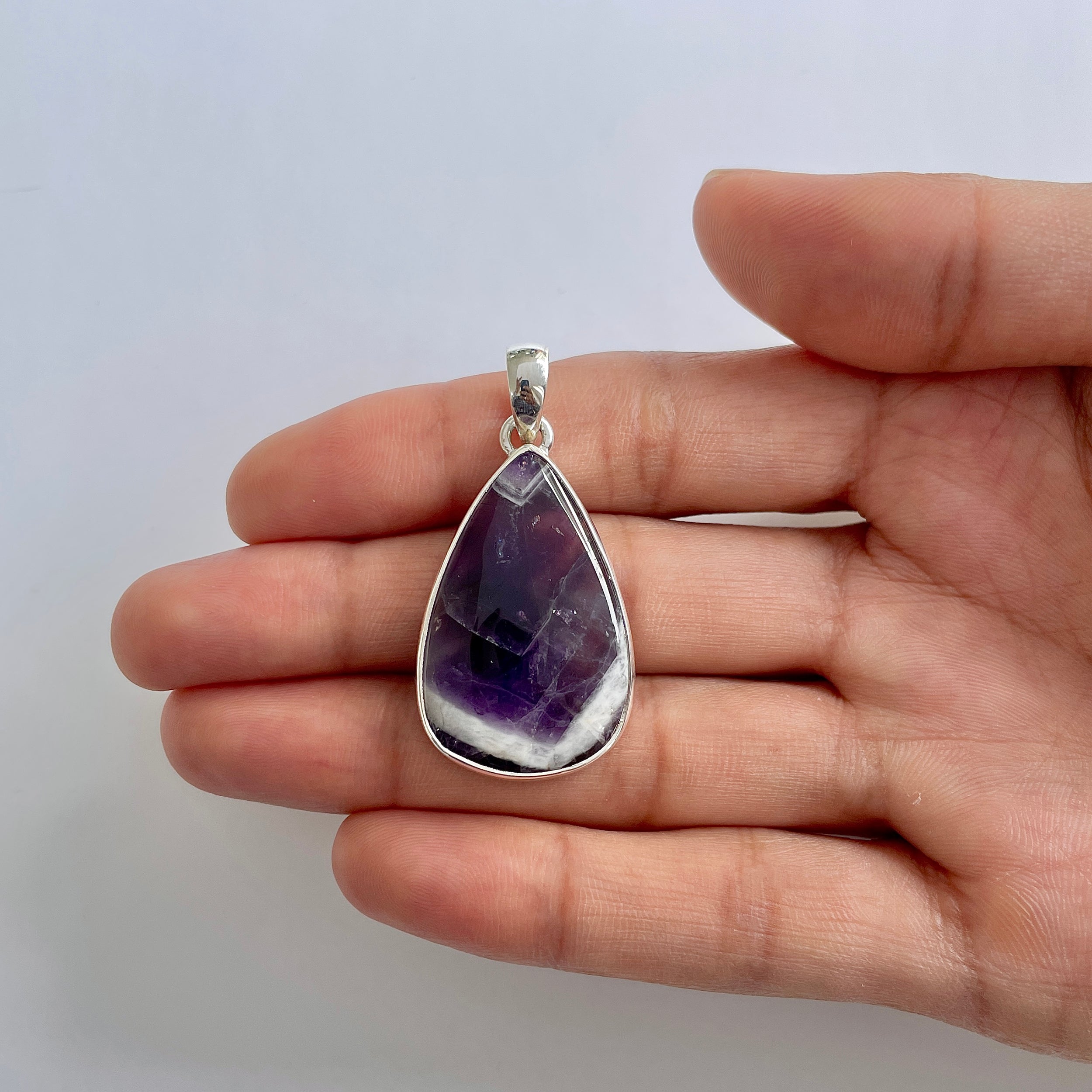 Amethyst Lace Agate Pendant-(ALA-1-62)