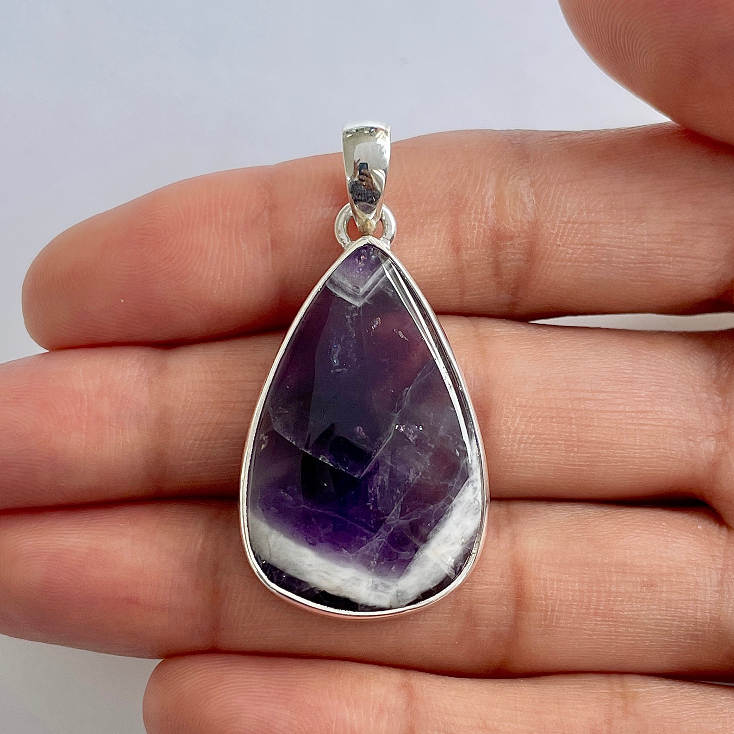 Amethyst Lace Agate Pendant-(ALA-1-62)