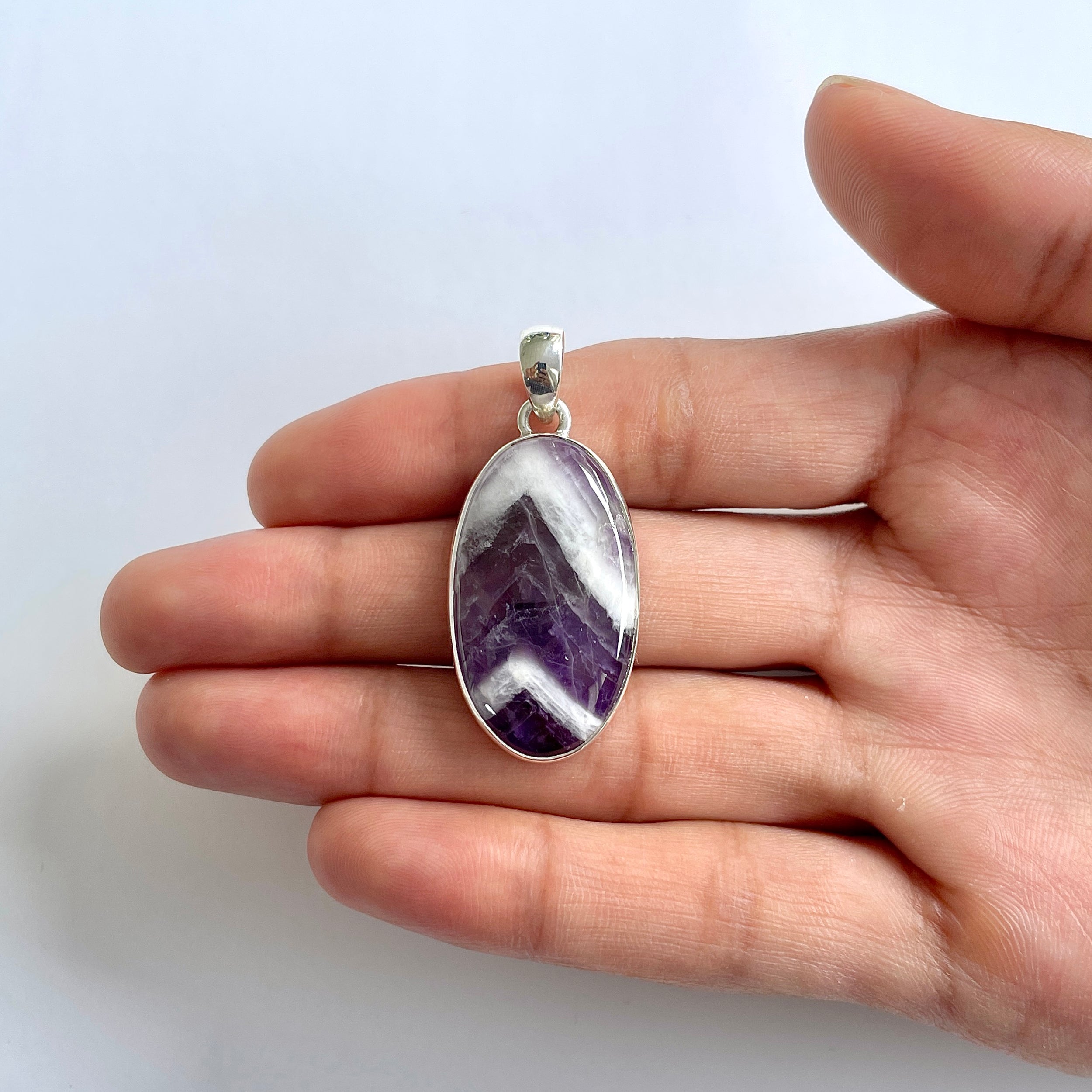 Amethyst Lace Agate Pendant-(ALA-1-64)