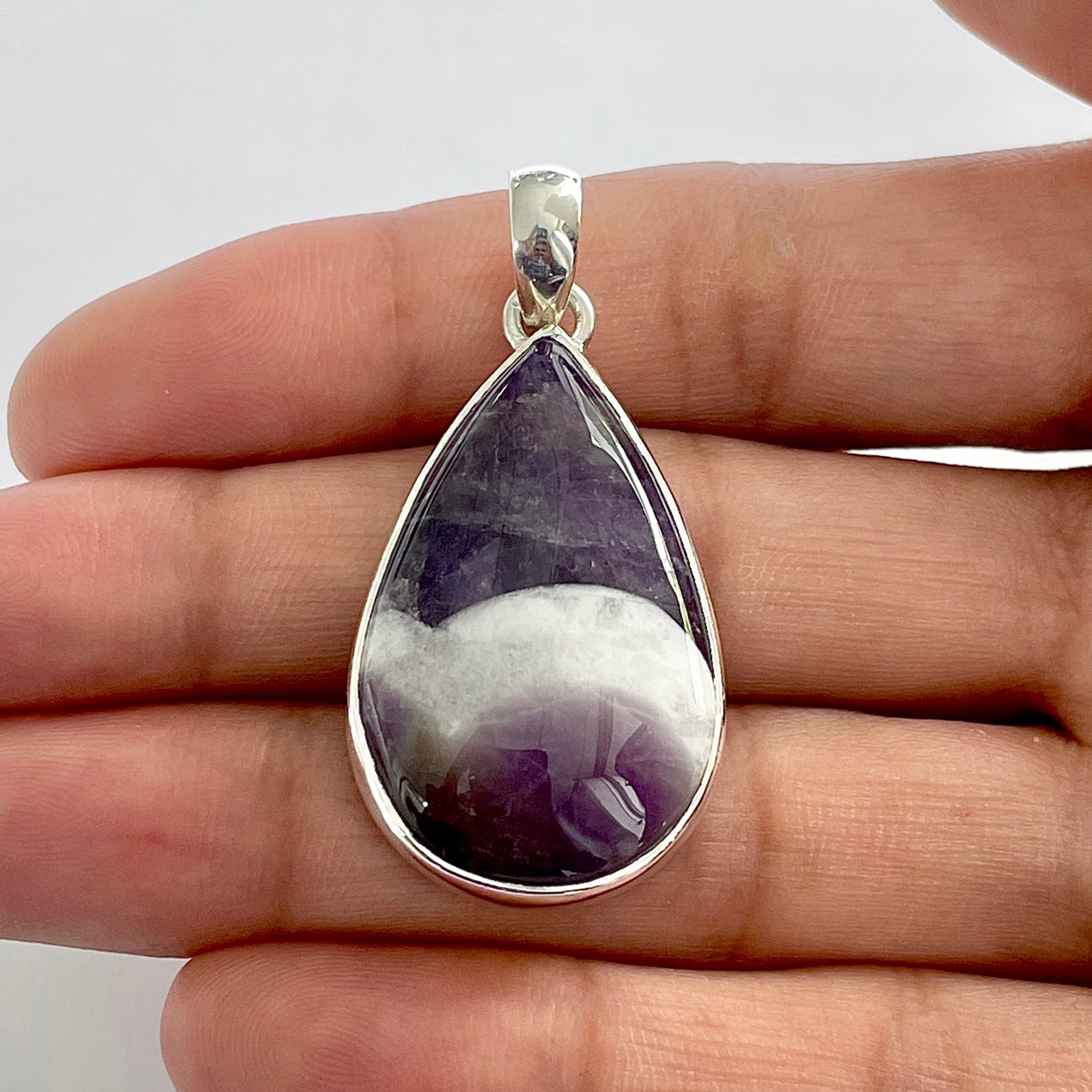Amethyst Lace Agate Pendant-(ALA-1-72)