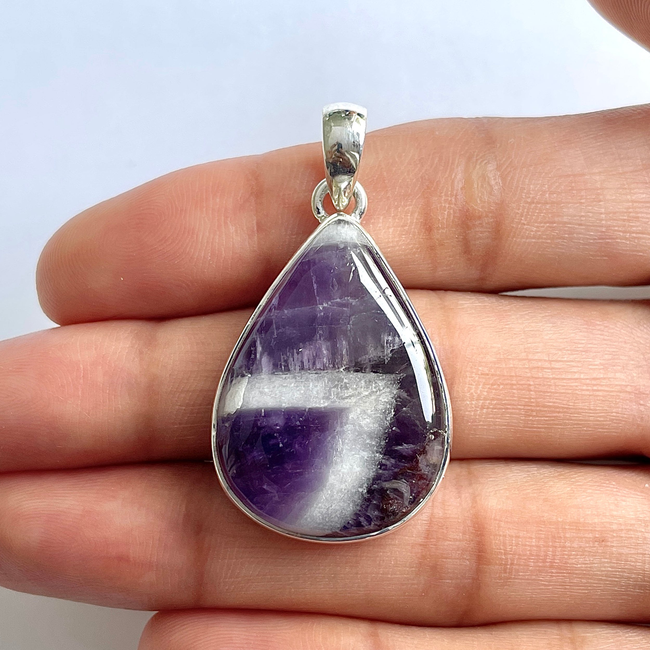 Amethyst Lace Agate Pendant-(ALA-1-73)
