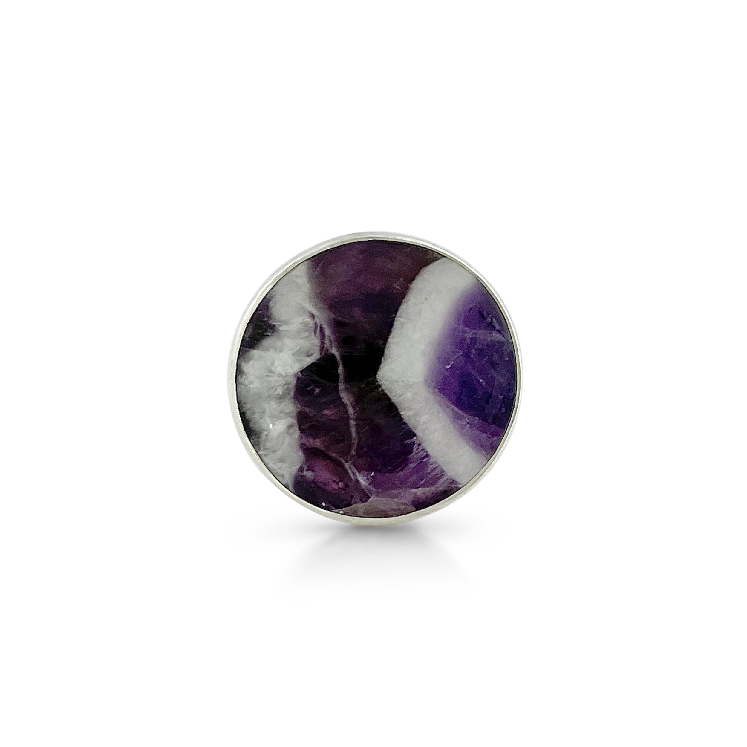 Amethyst Lace Agate Ring-(ALA-2-1)