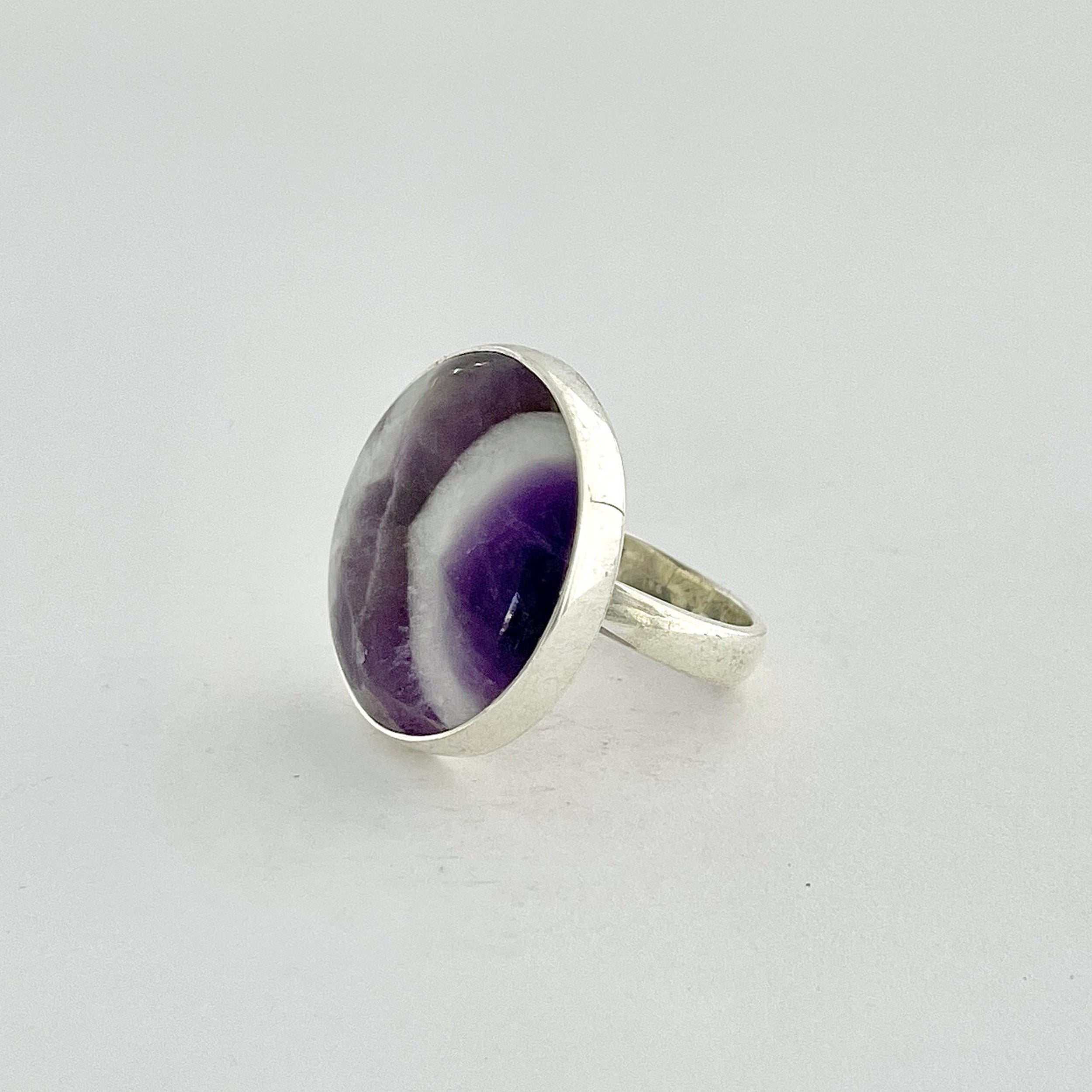 Amethyst Lace Agate Ring-(ALA-2-1)