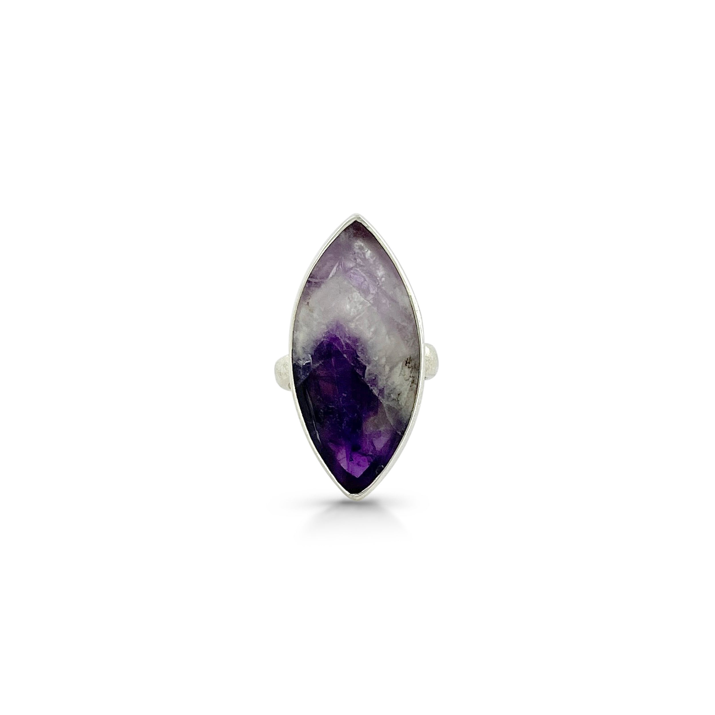 Amethyst Lace Agate Ring-(ALA-2-11)