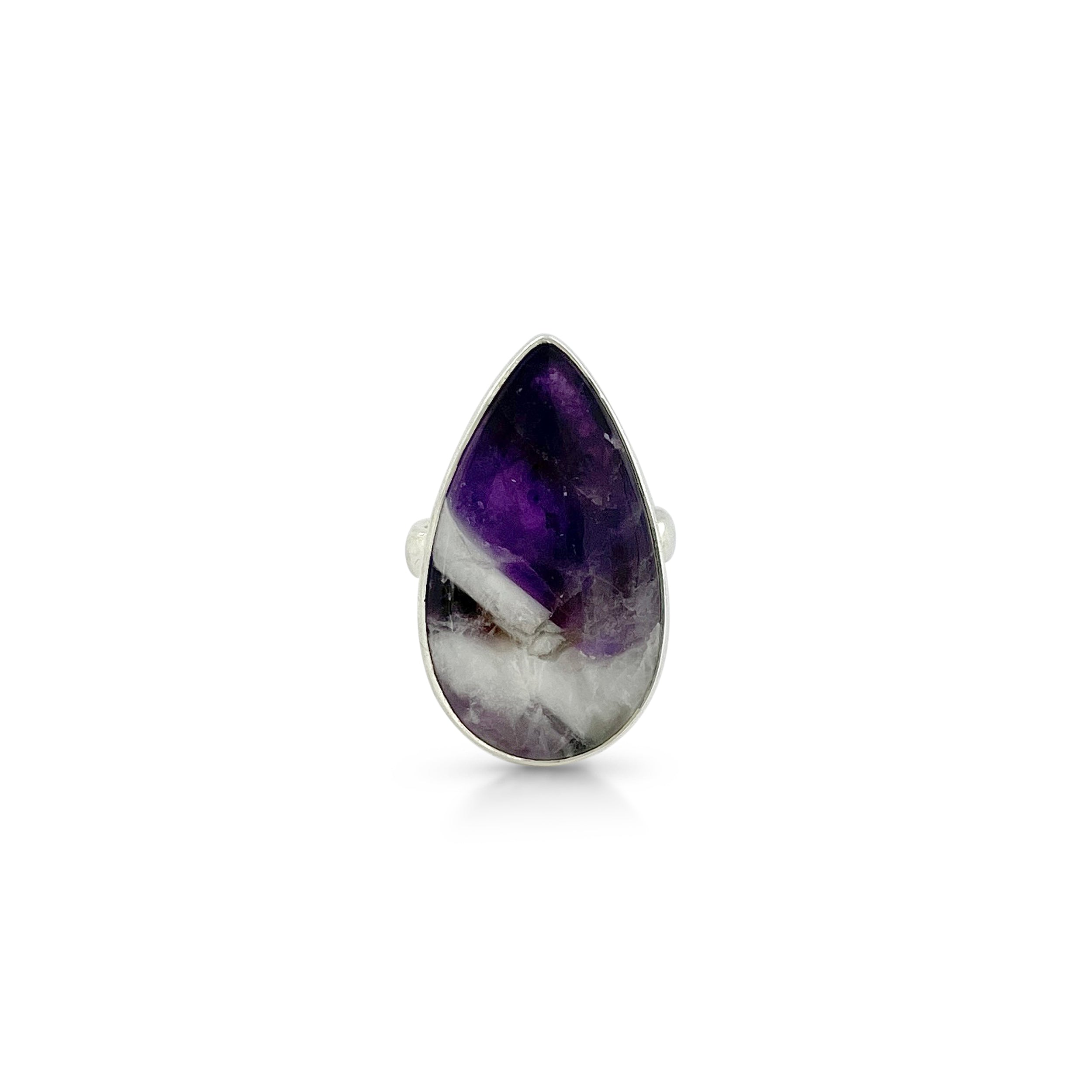 Amethyst Lace Agate Ring-(ALA-2-14)