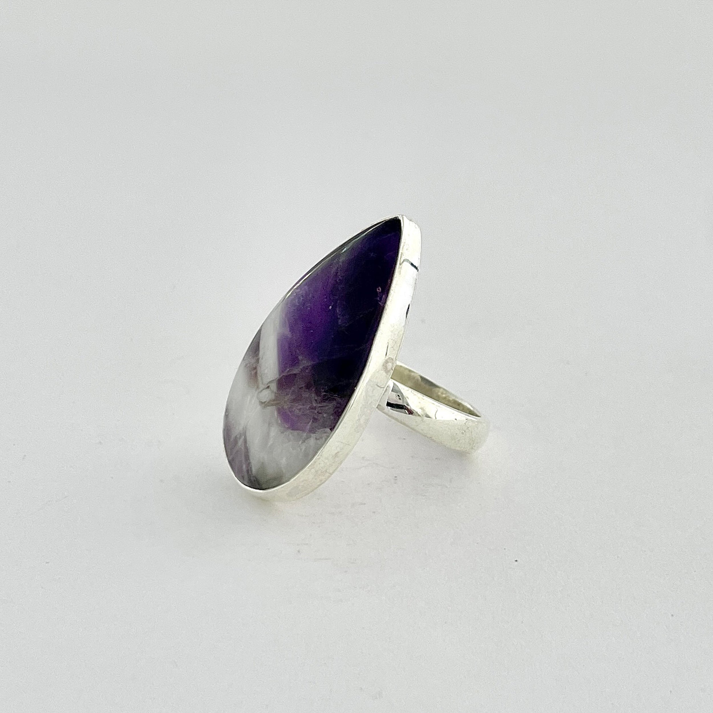 Amethyst Lace Agate Ring-(ALA-2-14)