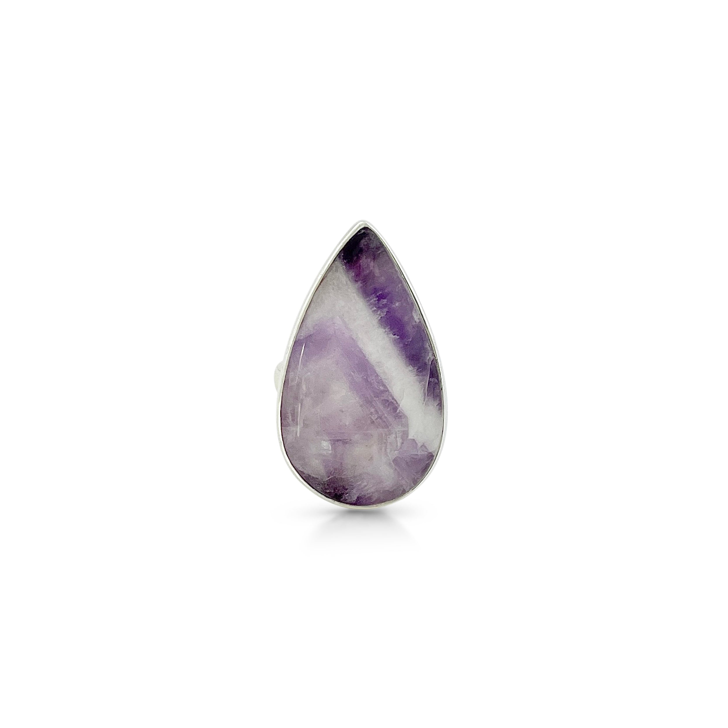 Amethyst Lace Agate Ring-(ALA-2-16)