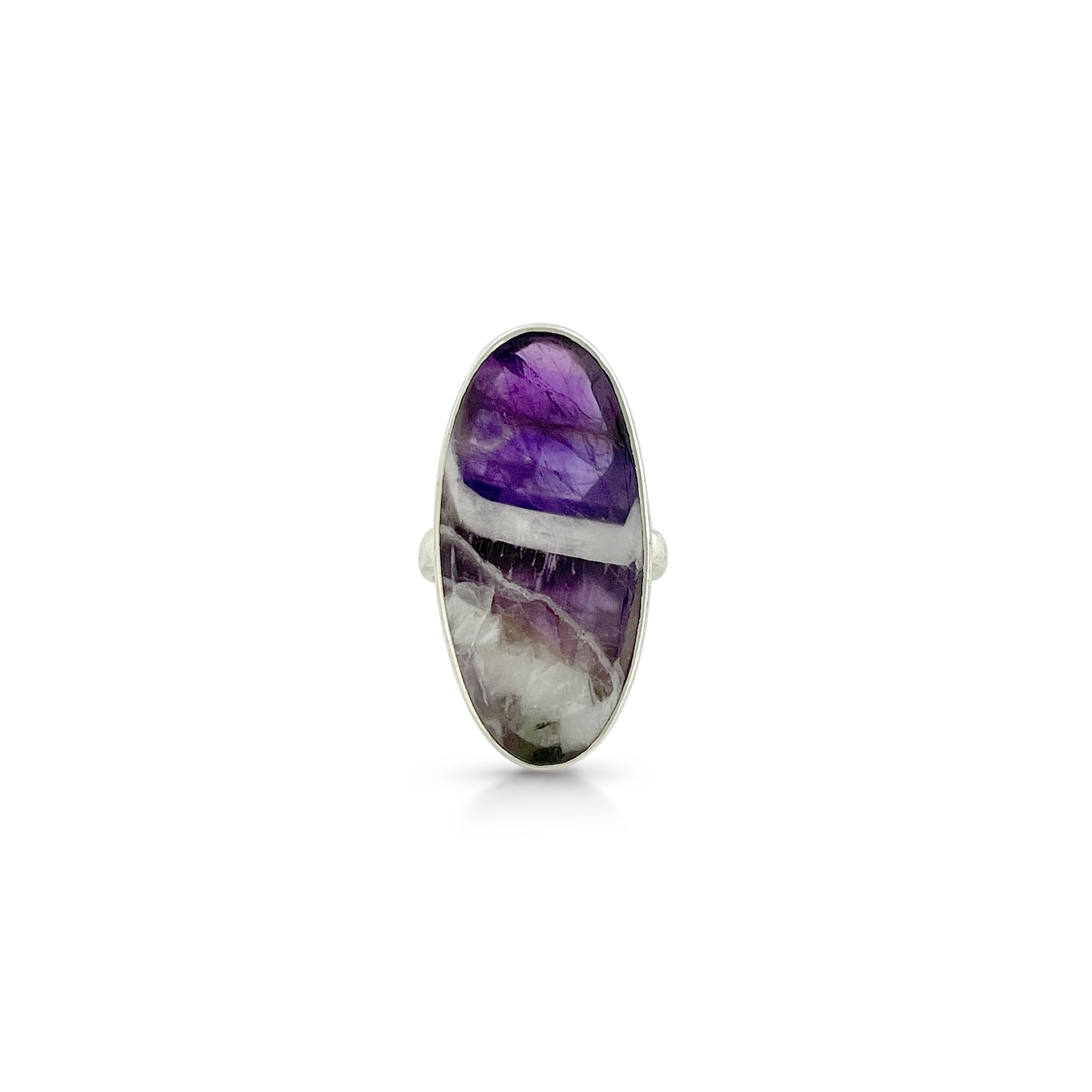 Amethyst Lace Agate Ring-(ALA-2-17)
