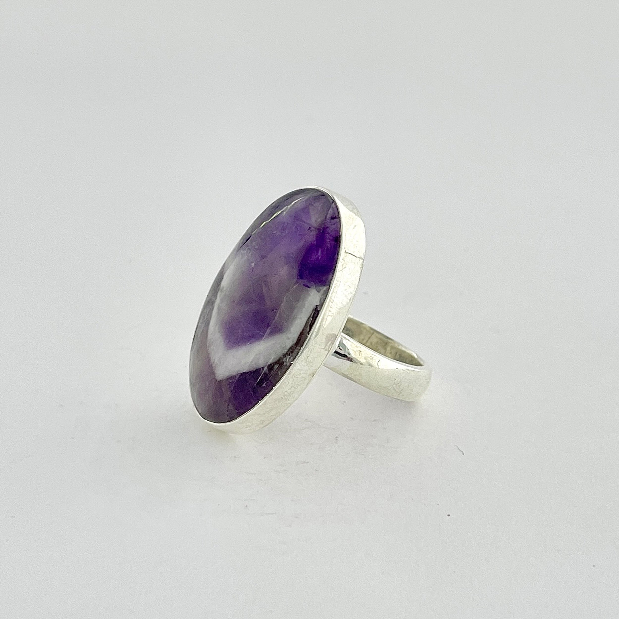 Amethyst Lace Agate Ring-(ALA-2-5)