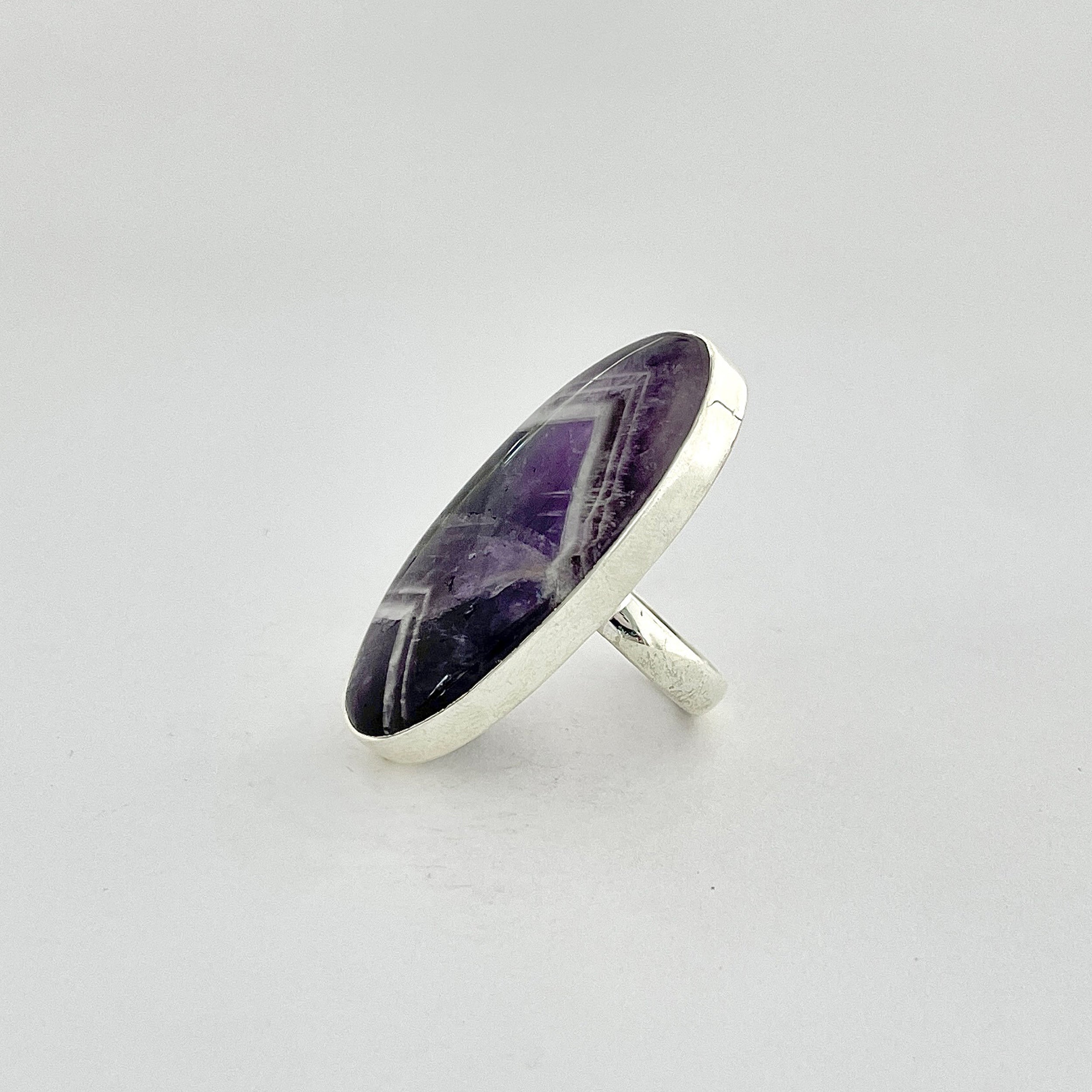 Amethyst Lace Agate Ring-(ALA-2-6)