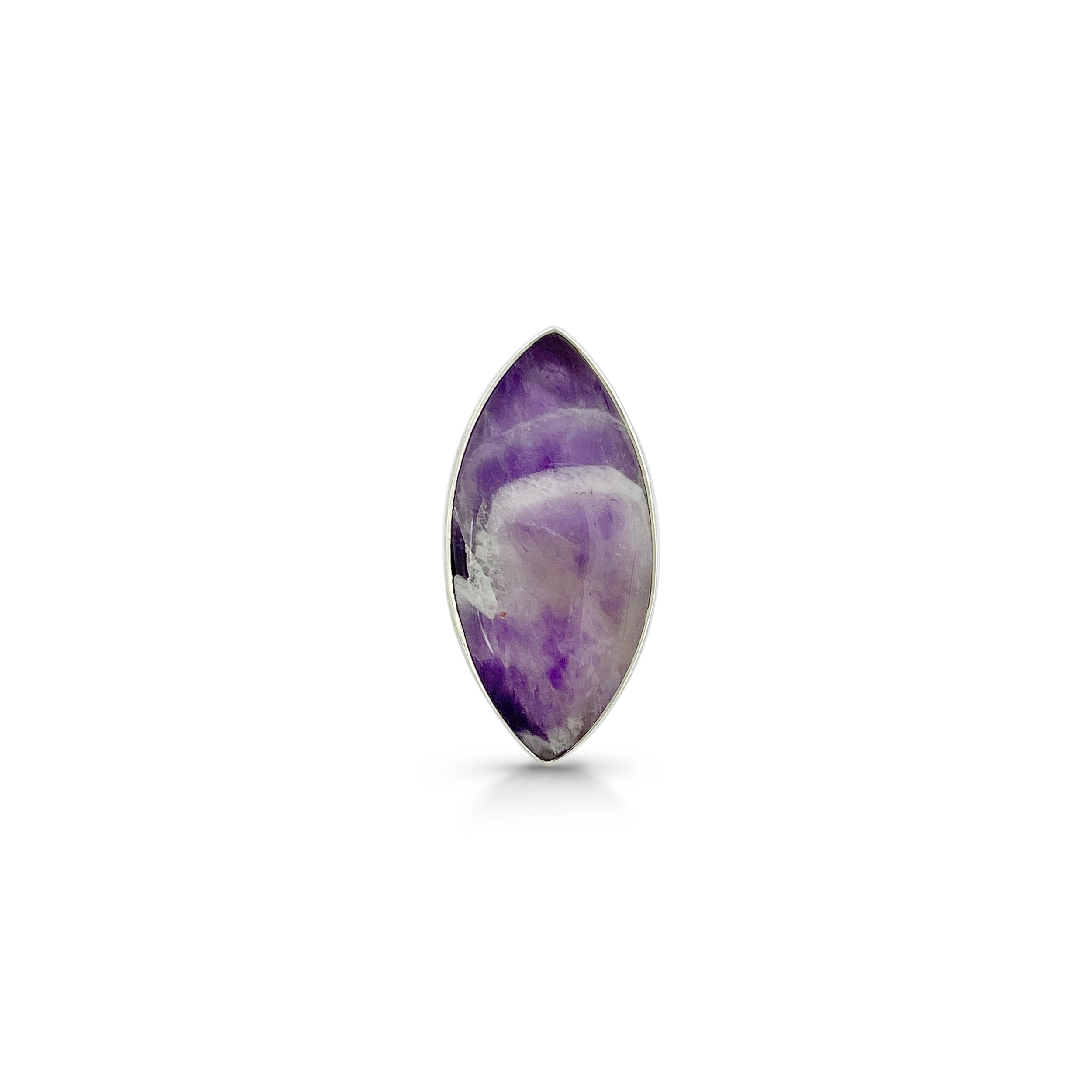 Amethyst Lace Agate Ring-(ALA-2-7)