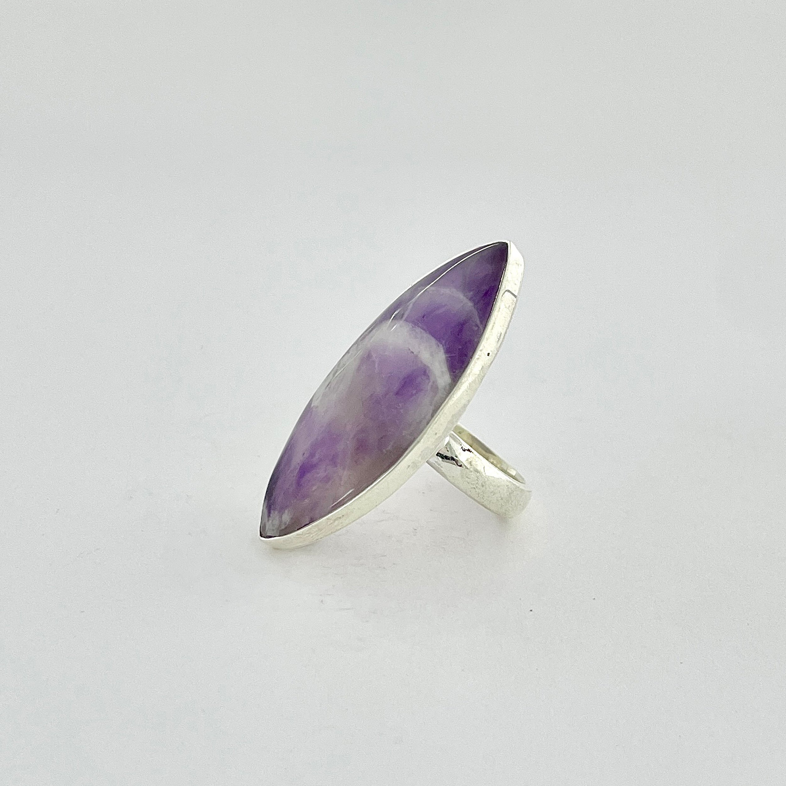 Amethyst Lace Agate Ring-(ALA-2-7)