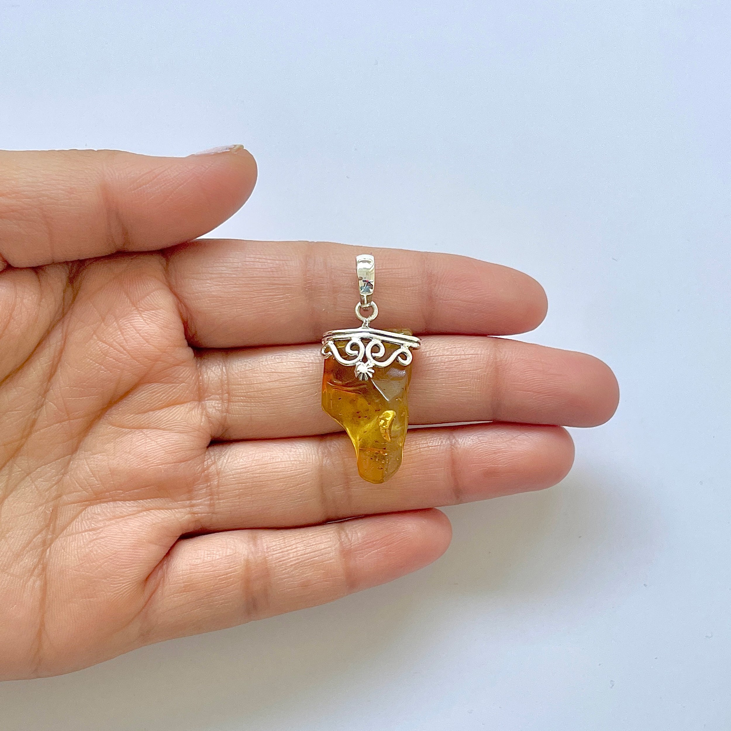 Amber Pendant-(AMB-1-120)