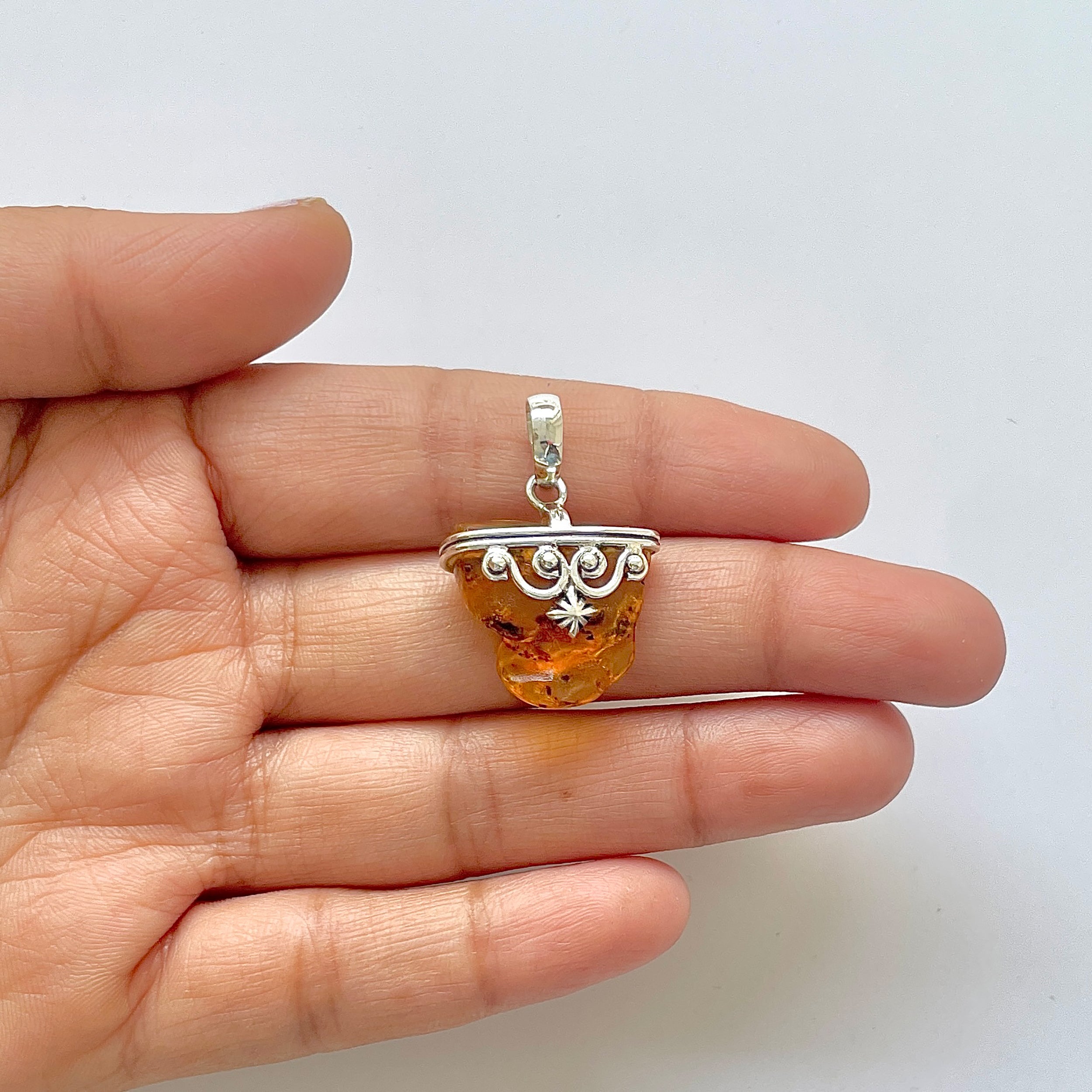 Amber Pendant-(AMB-1-57)