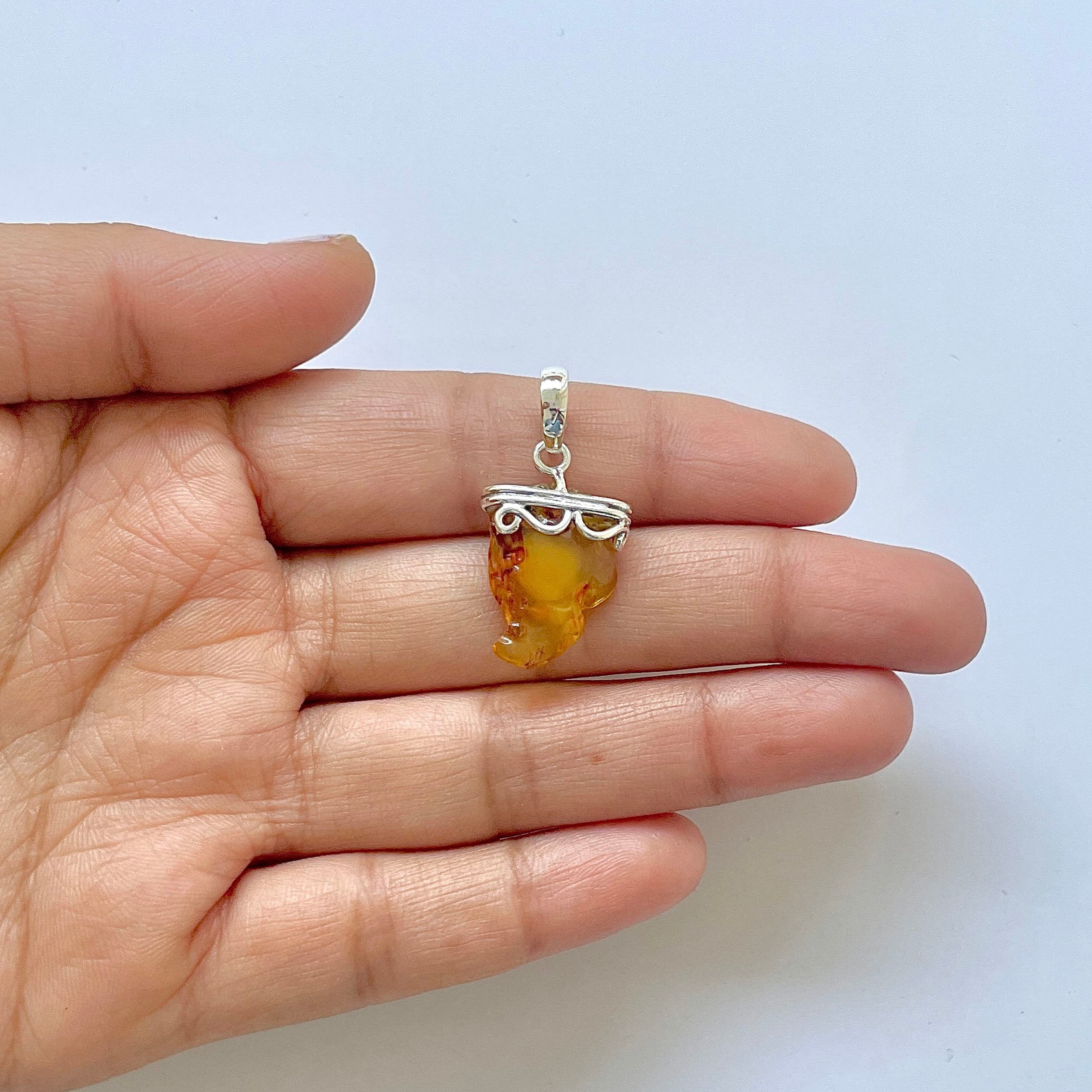 Amber Pendant-(AMB-1-64)
