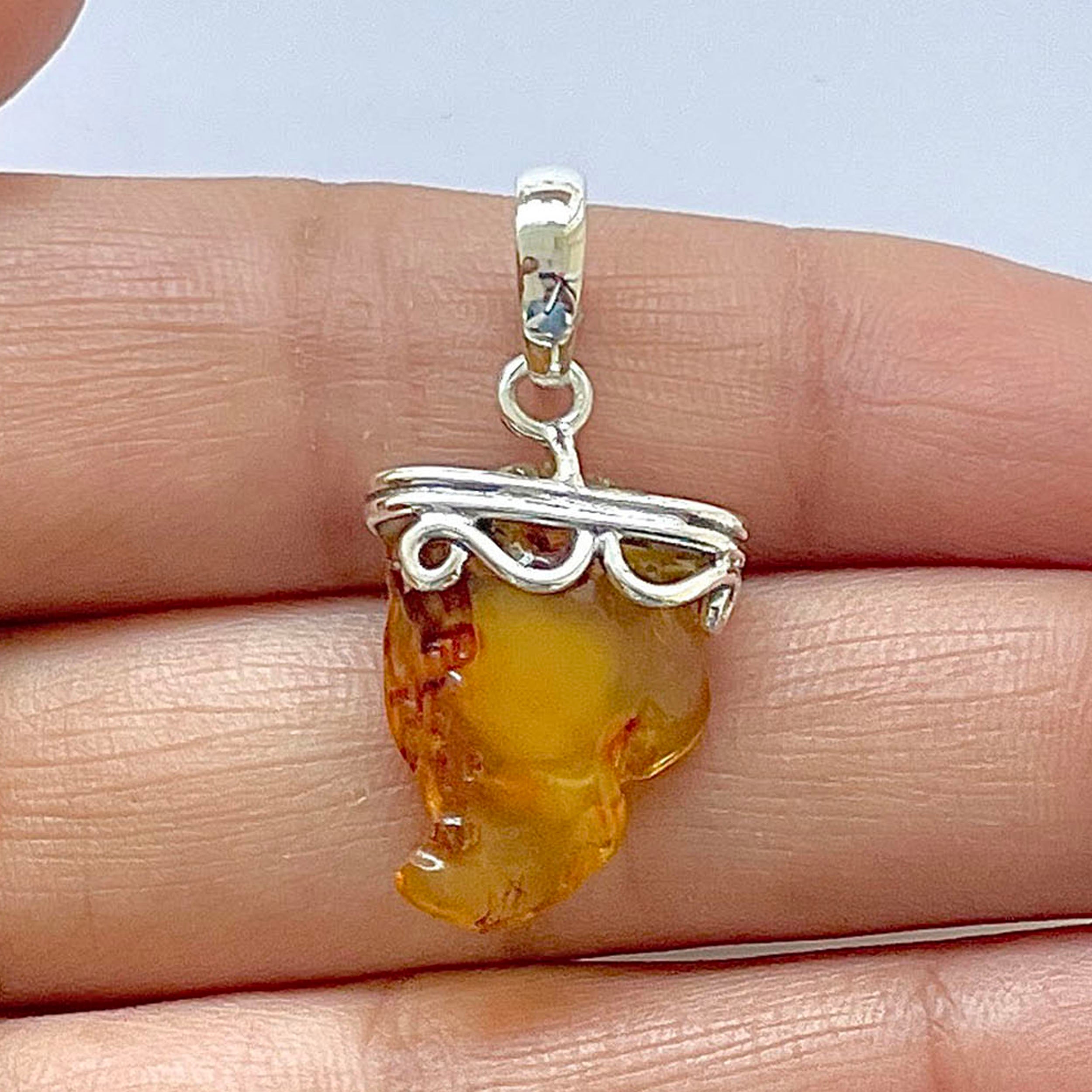 Amber Pendant-(AMB-1-64)