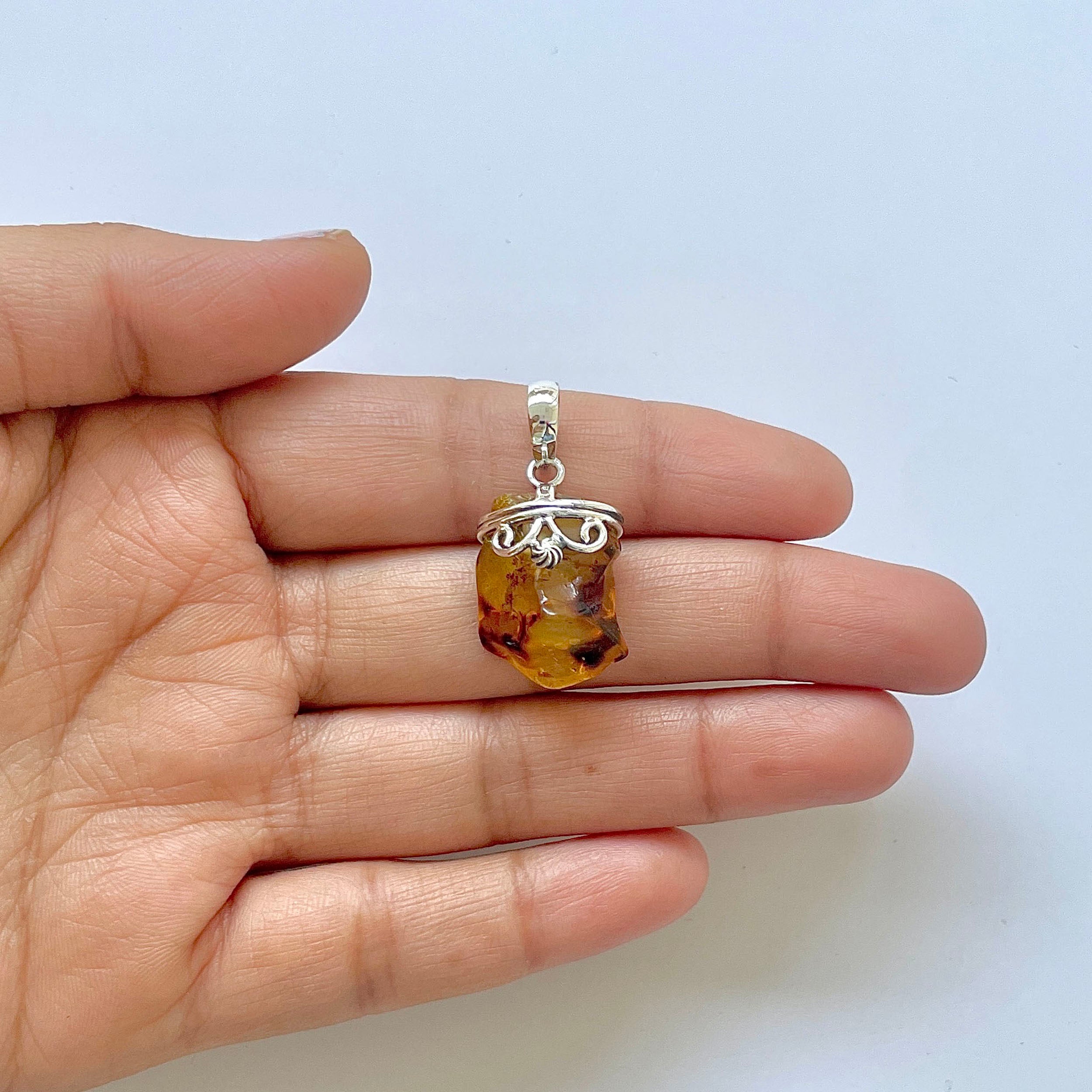 Amber Pendant-(AMB-1-69)