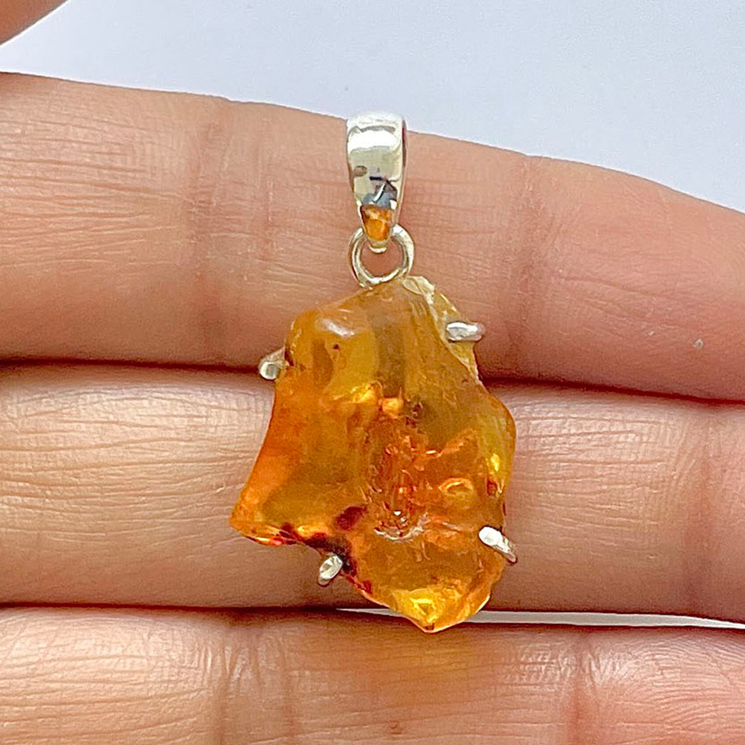 Amber Pendant-(AMB-1-77)