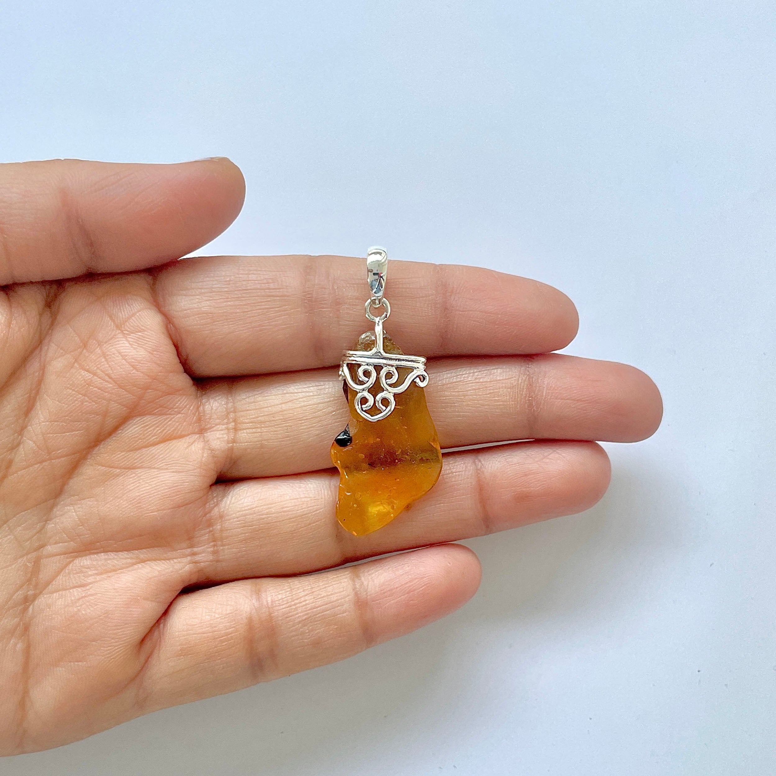 Amber Pendant-(AMB-1-80)