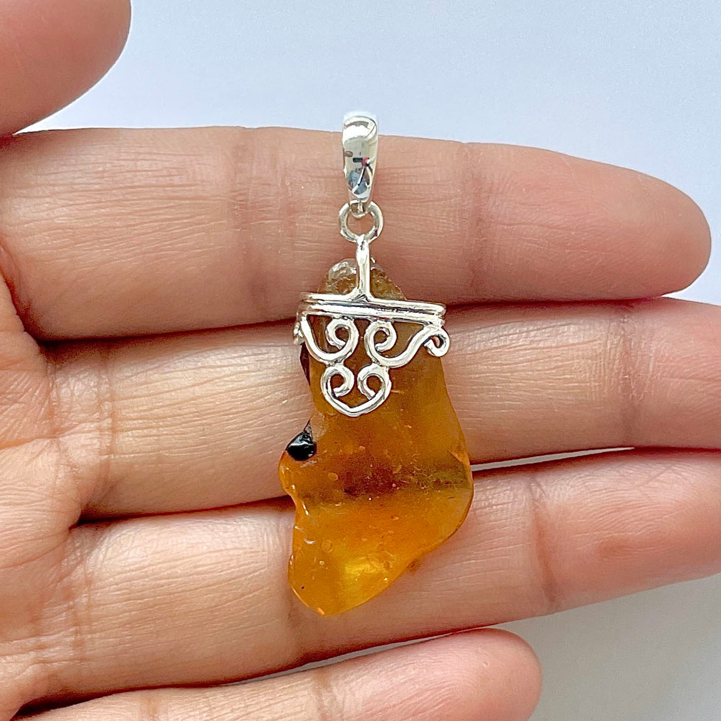Amber Pendant-(AMB-1-80)