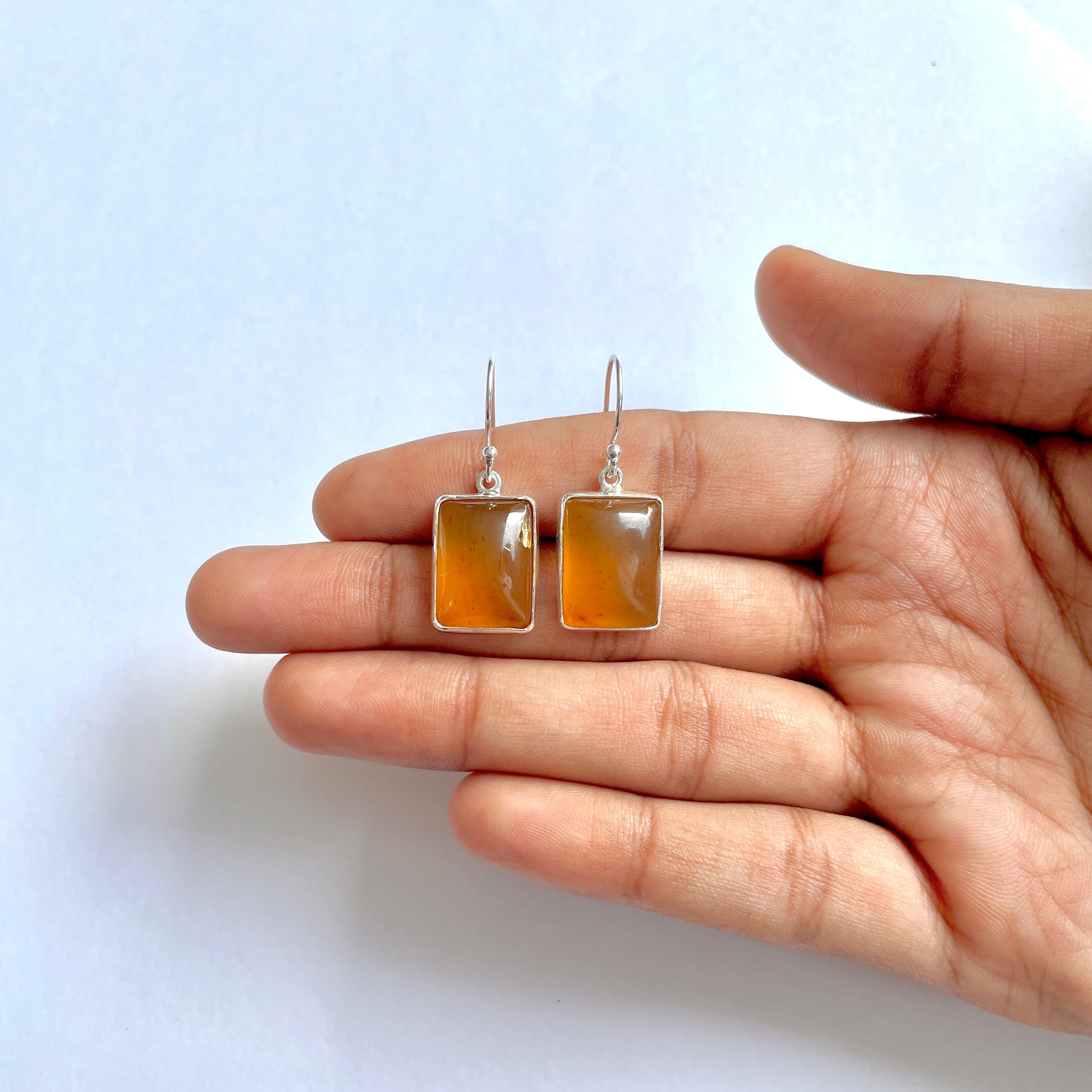 Amber Earring-(AMB-3-3)