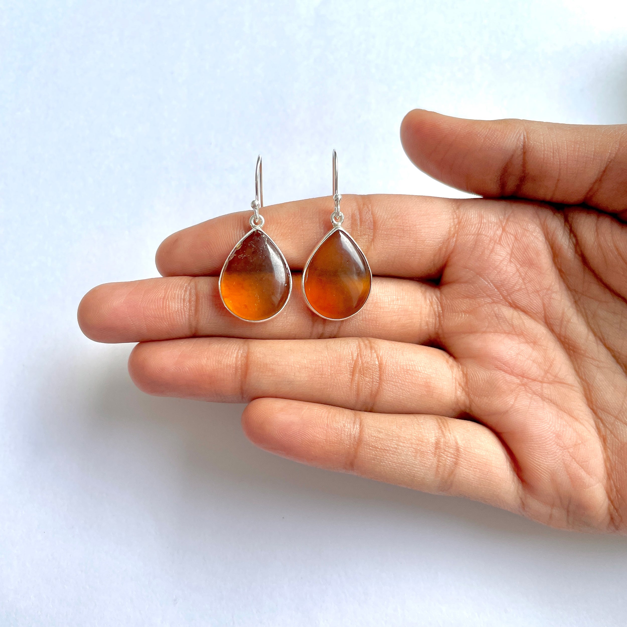 Amber Earring-(AMB-3-7)