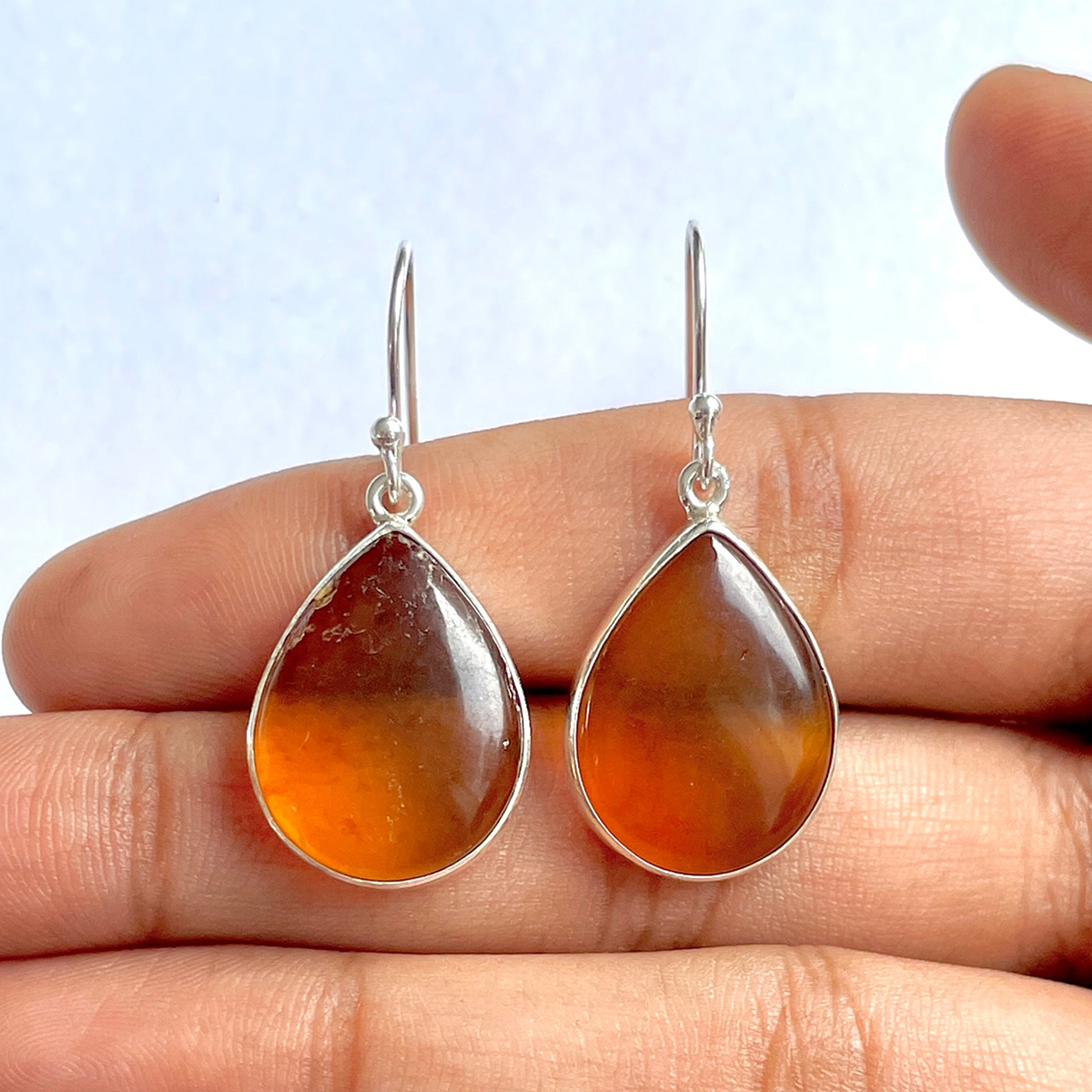 Amber Earring-(AMB-3-7)