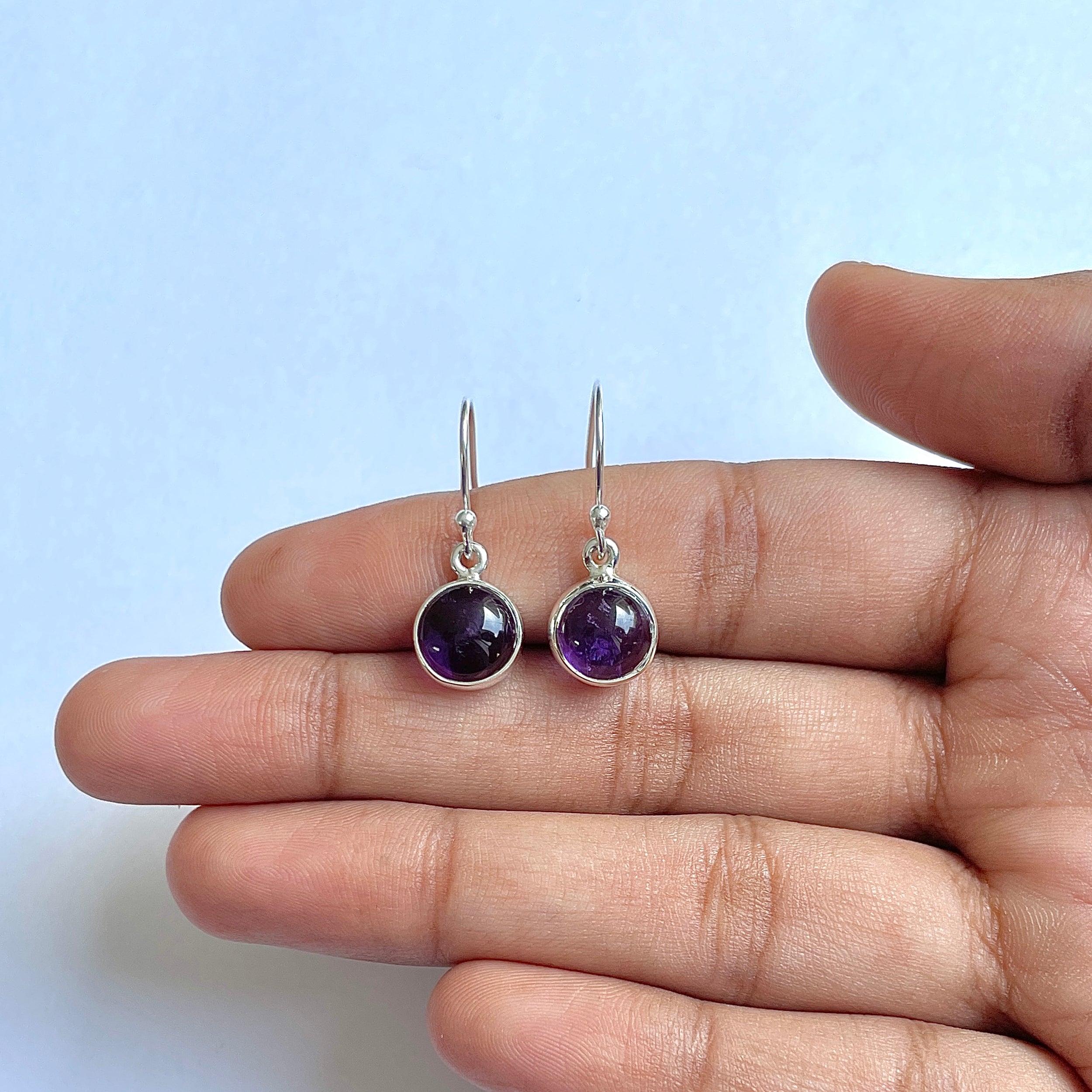 Amethyst Earring-(AMT-3-10)