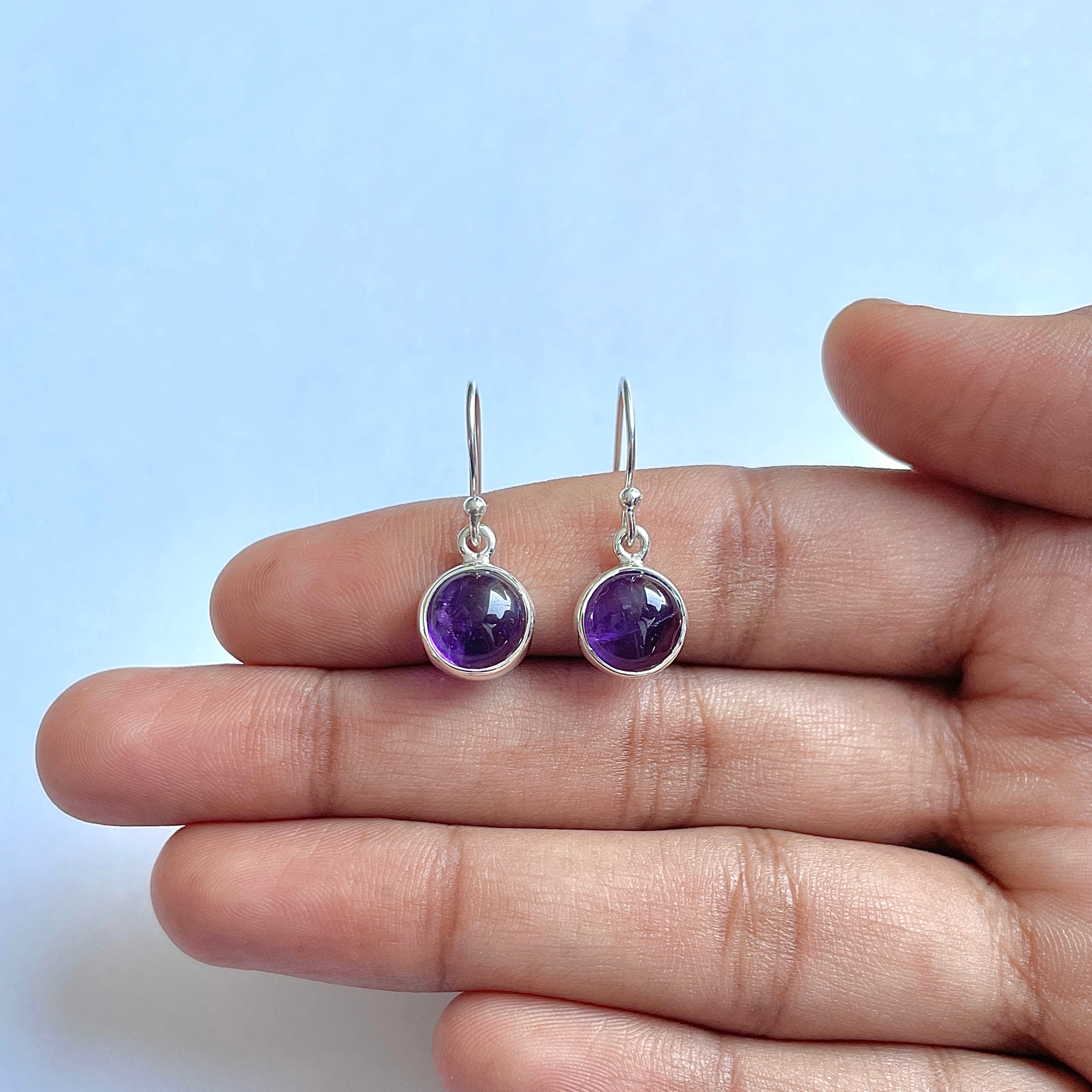 Amethyst Earring-(AMT-3-4)