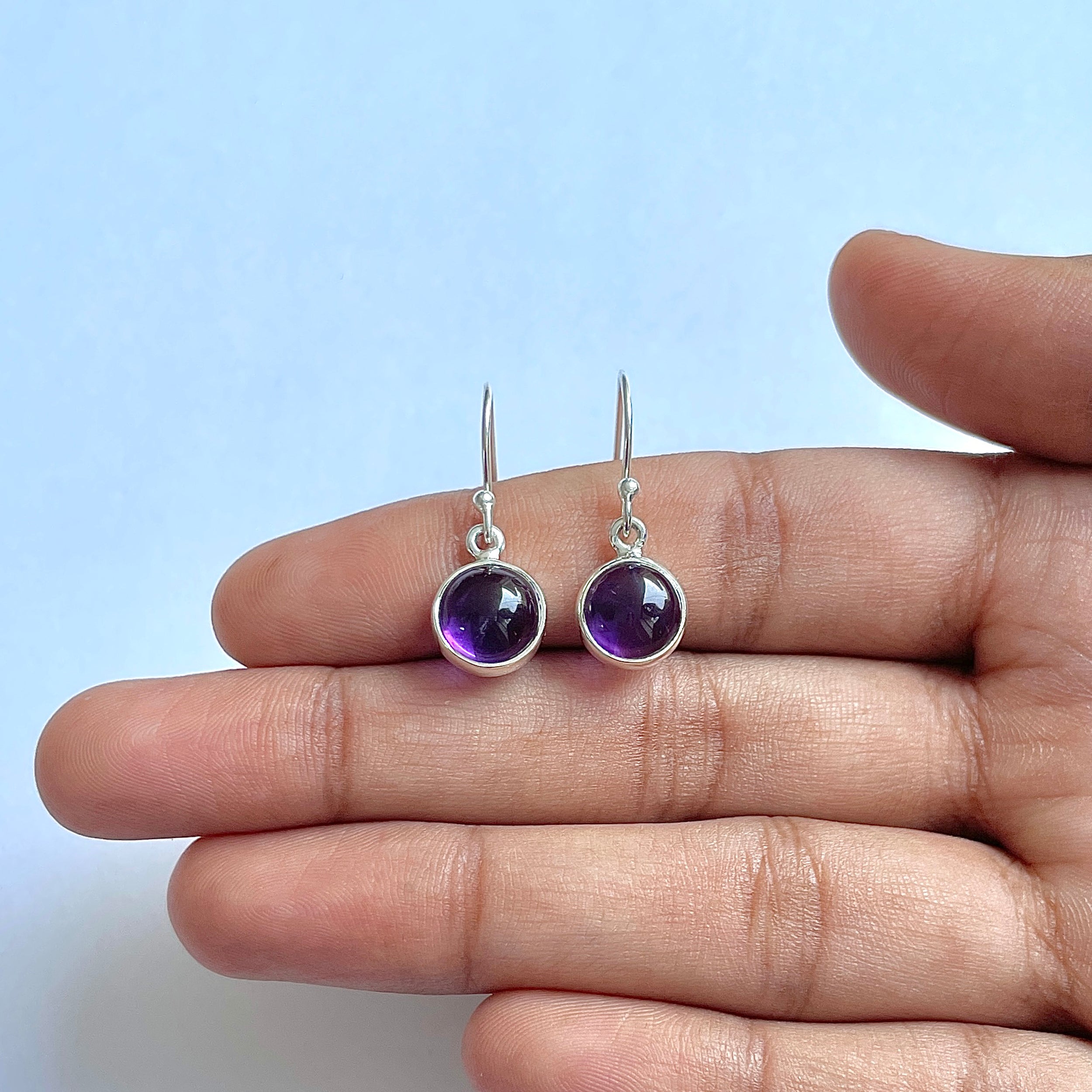 Amethyst Earring-(AMT-3-6)