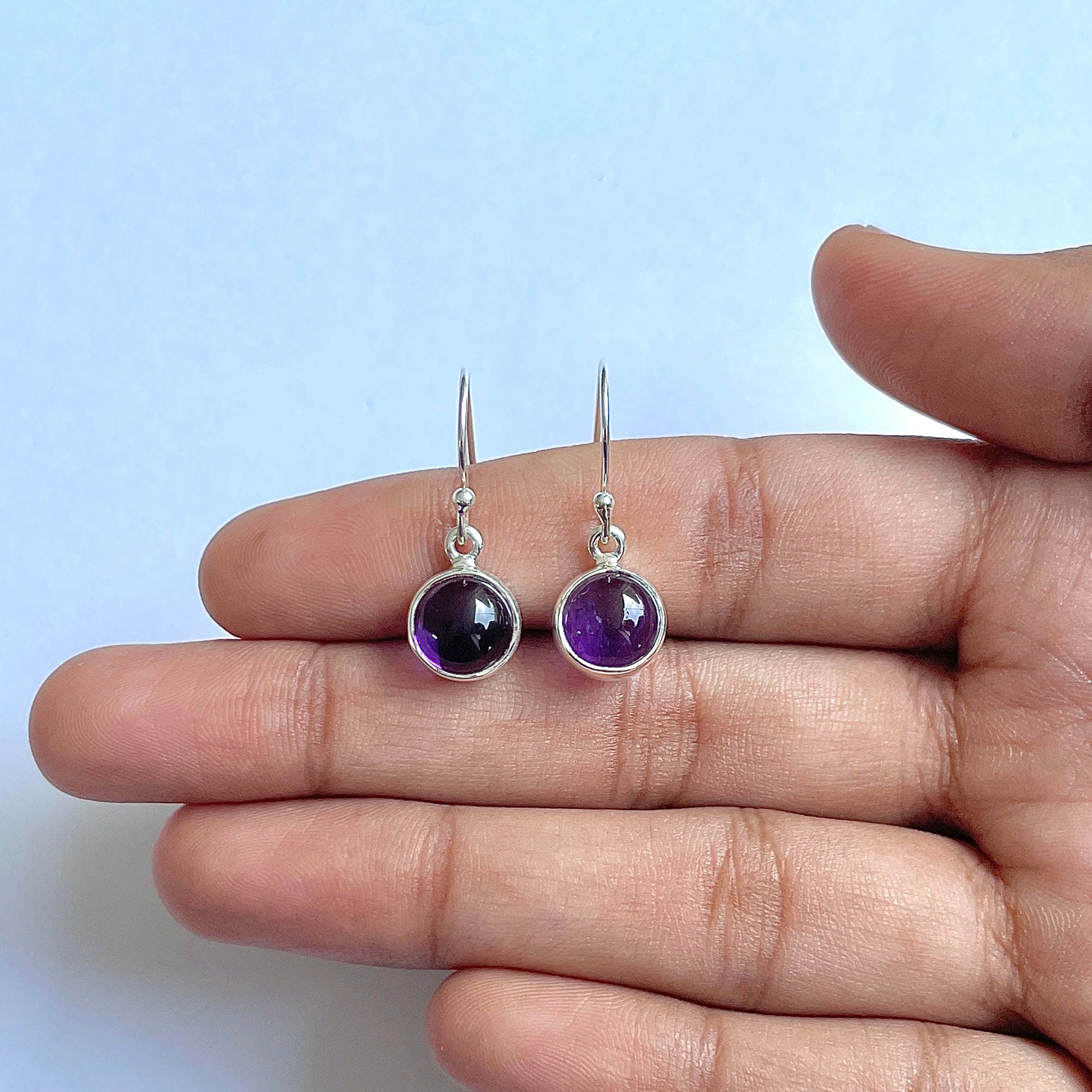 Amethyst Earring-(AMT-3-9)