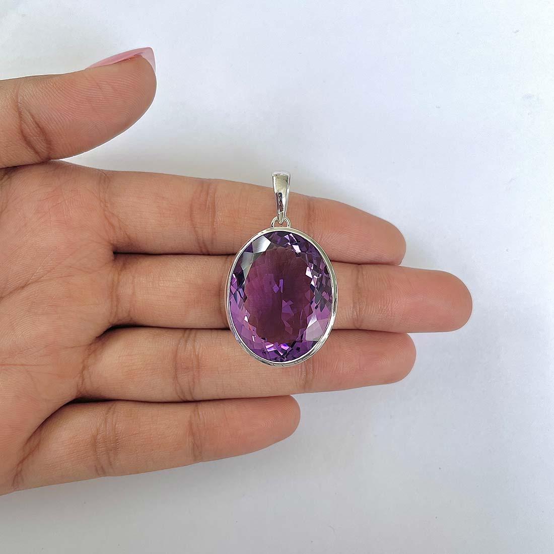 Amethyst Pendant-(AMT-RDN-277)