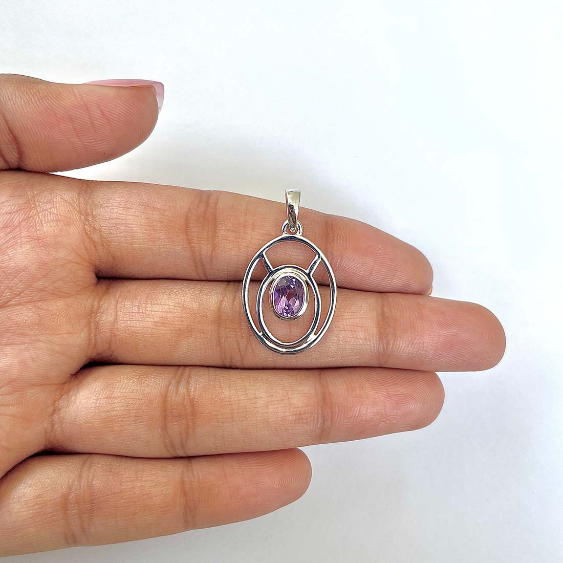 Amethyst Pendant-(AMT-RDP-139)