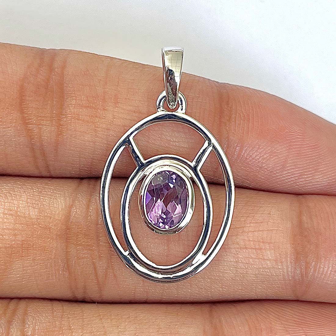Amethyst Pendant-(AMT-RDP-139)